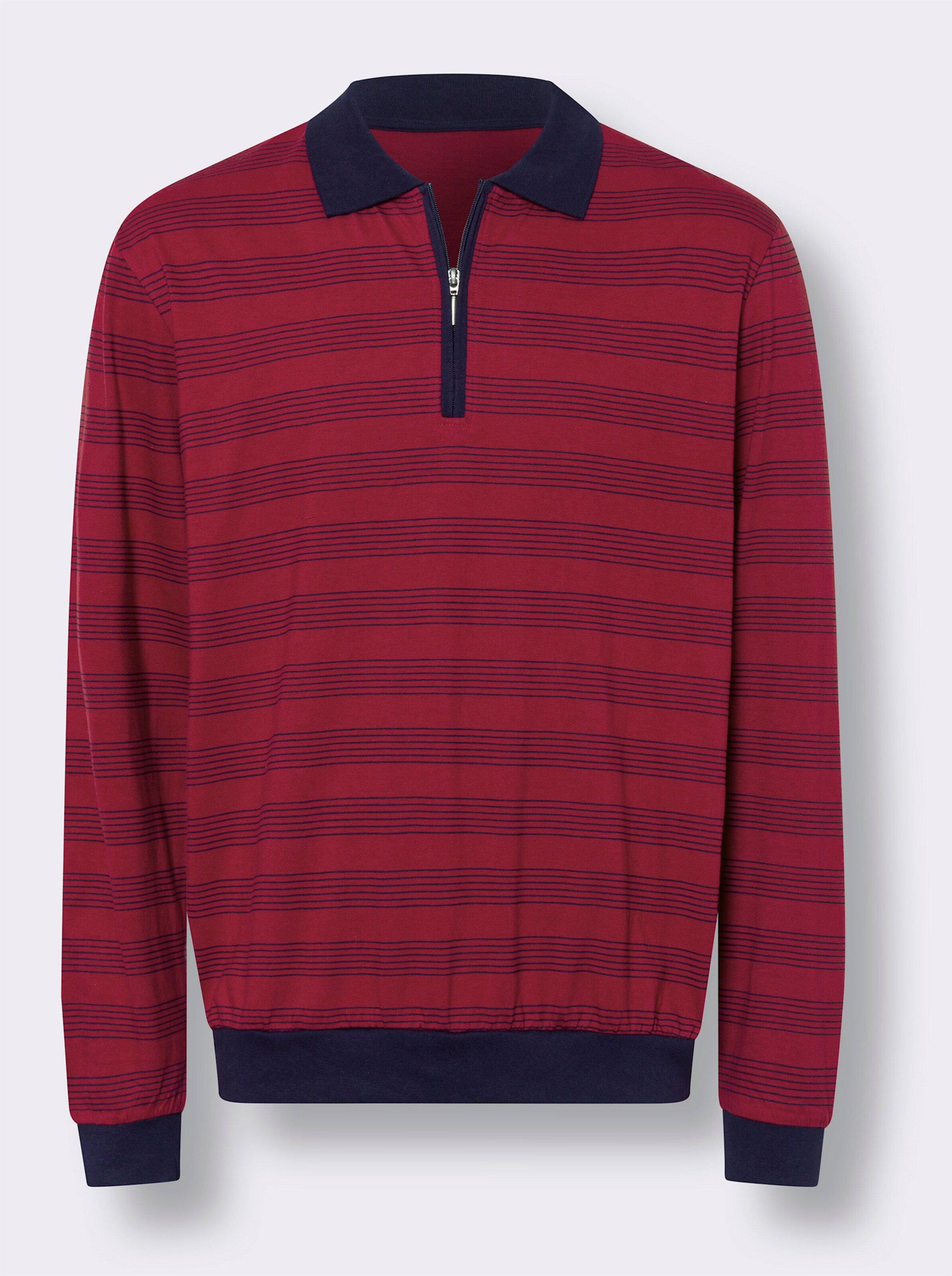 Langarm-Poloshirt