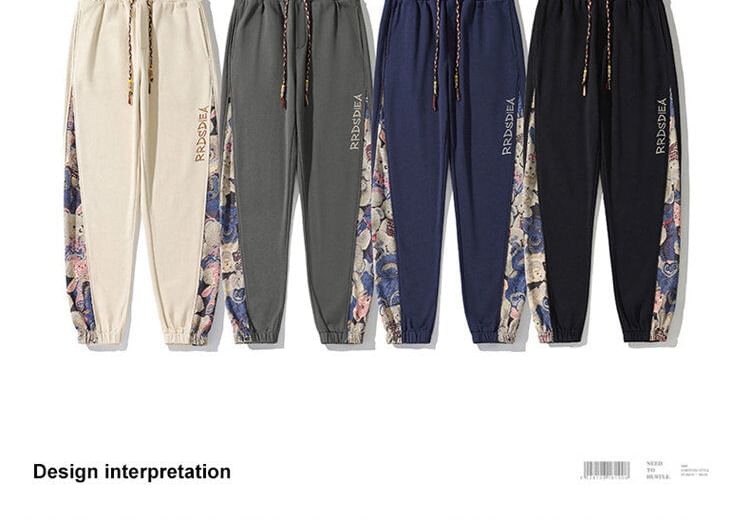 Ayuyel - Harmen joggingbroek met hoge taille en bloemenprint