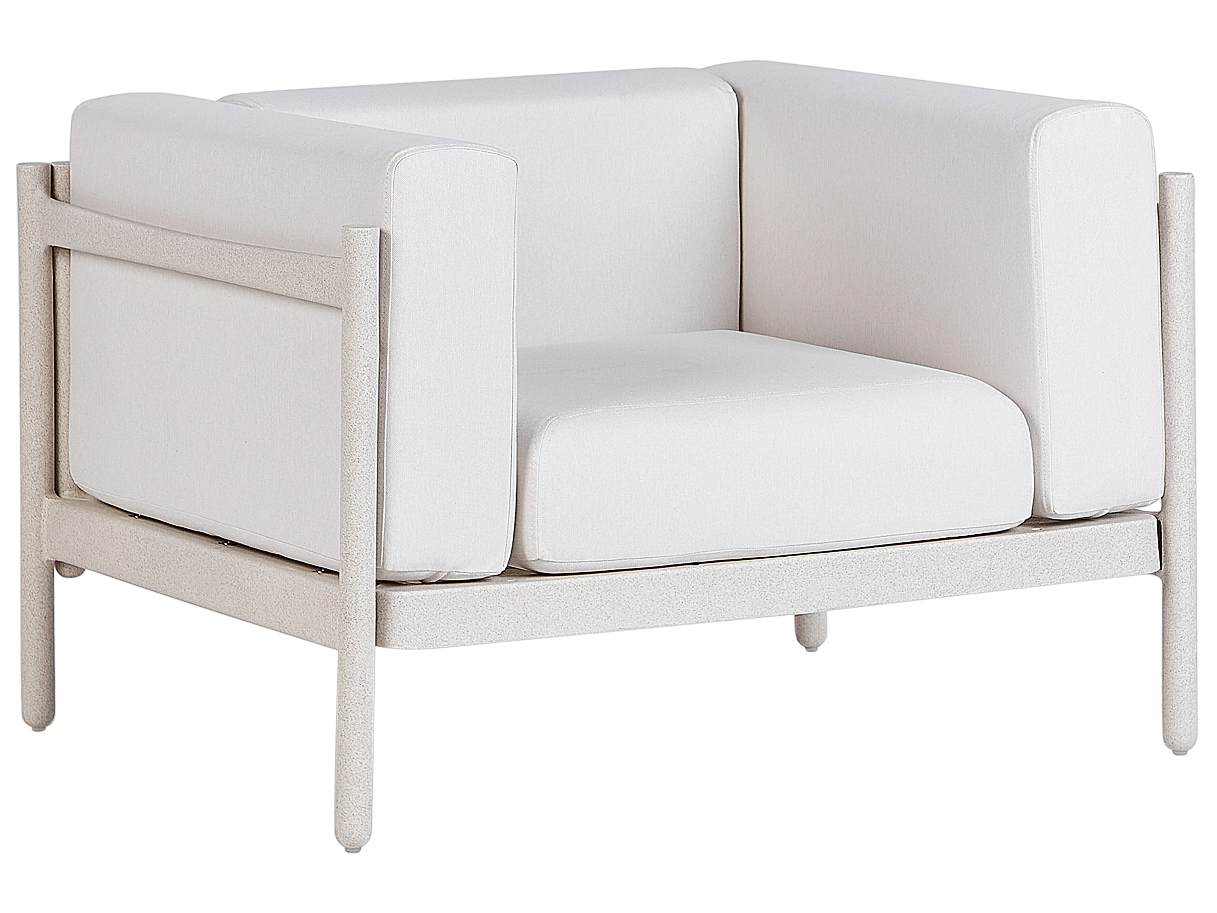 Loungeset met tafel 4-zits FERRETTI Lichtbeige