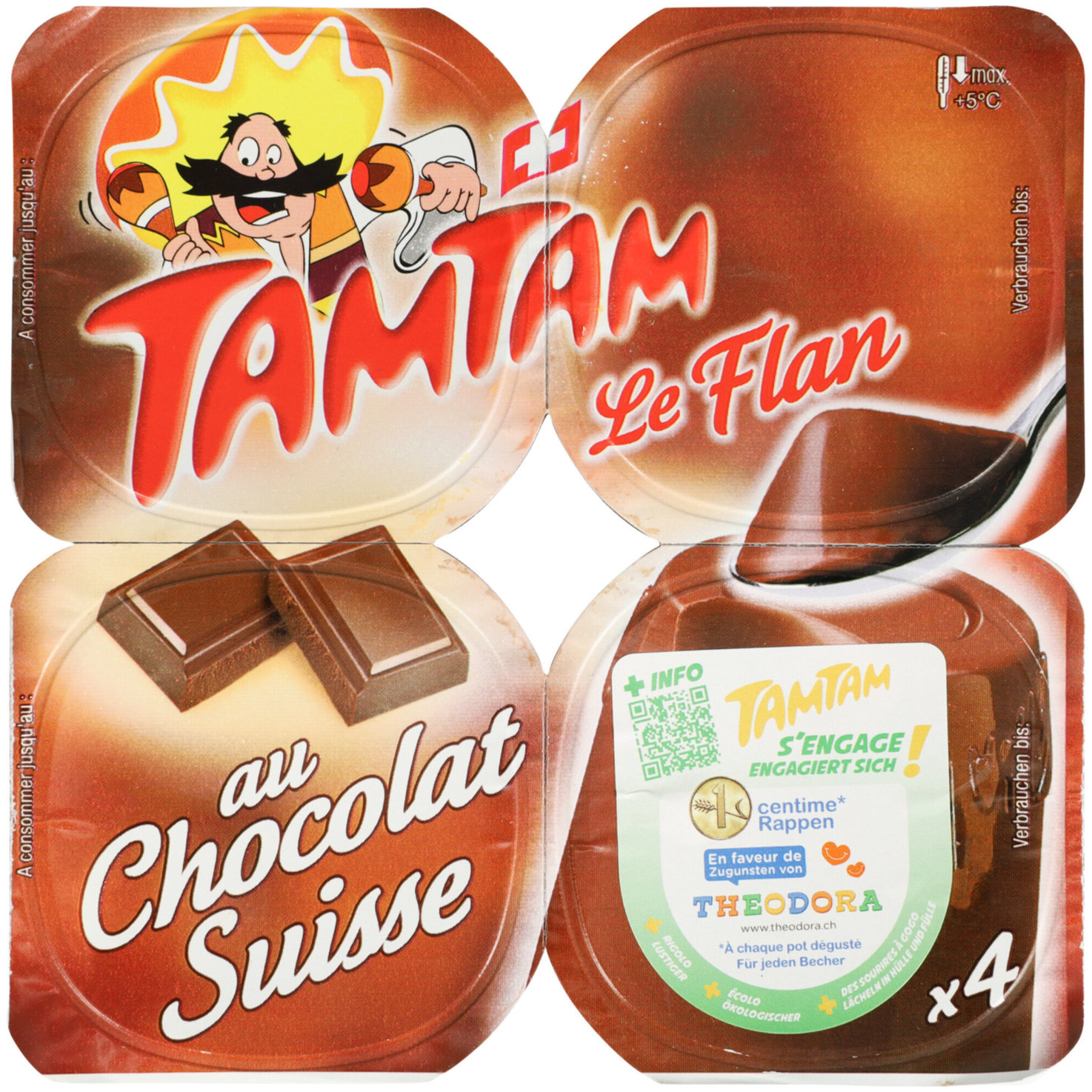 TamTam Le Flan Schokolade 4x100g