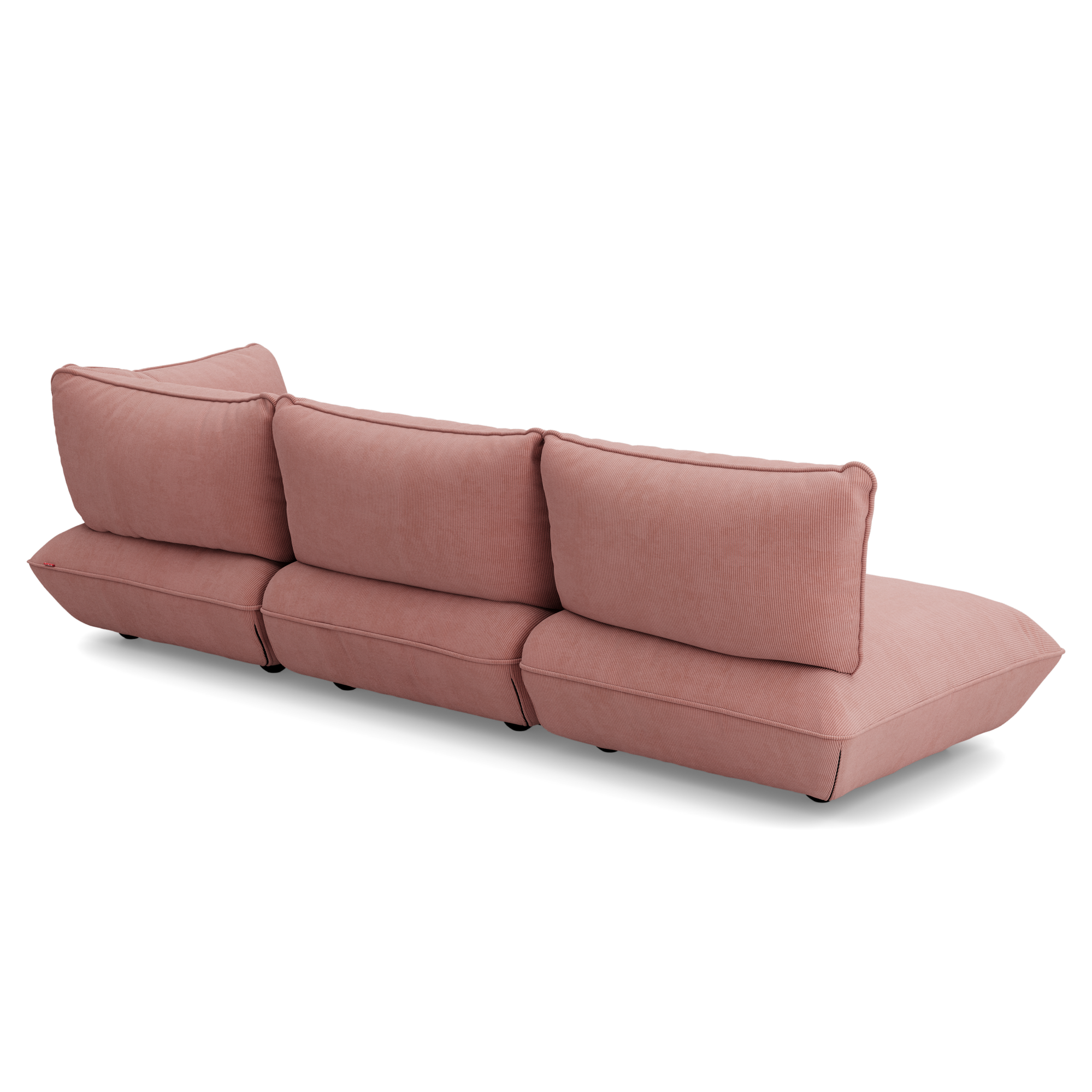 Hoekbank Sumo rechts cord recycled soft pink