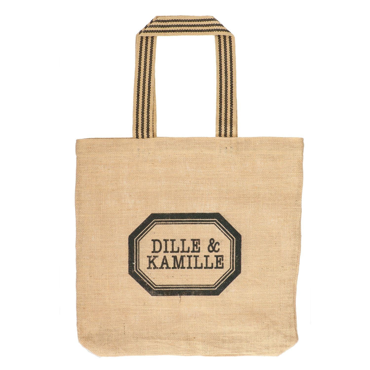 Tas, Dille & Kamille, jute met hengsel, 44 x 8 x 44 cm