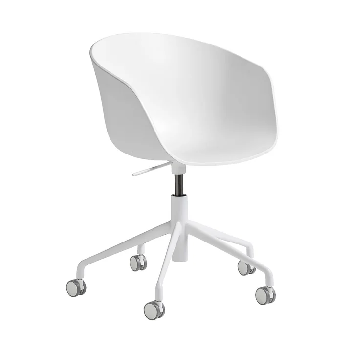HAY - About A Chair AAC 52 mit Gaslift, Aluminium weiss / white 2.0
