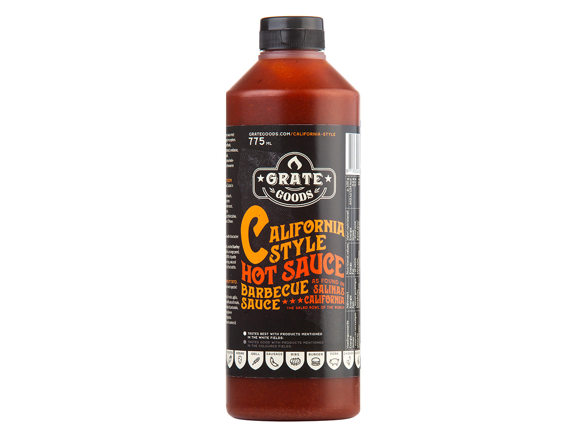 Grate Goods California hot bbq saus - 775 ml