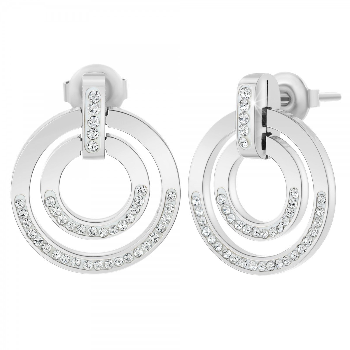 Boucles d'oreilles SC Crystal ornées de Cristaux scintillants