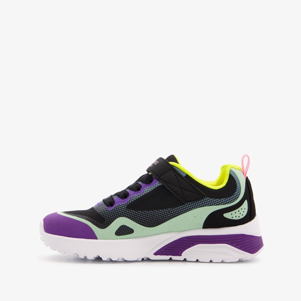 Skechers Uno Lite meisjes sneakers paars zwart
