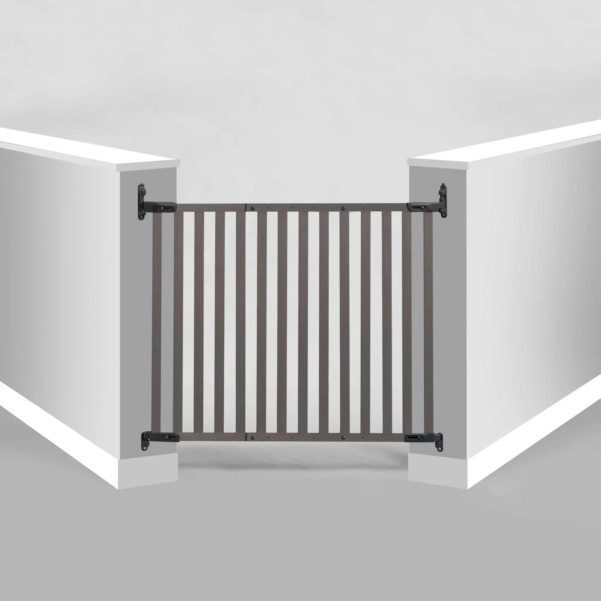Kidco Barrière Angle Mount Bambou - Gris