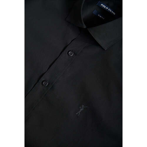 Polo Club - RIGBY GO SHIRT SLIM POPLIN Negro