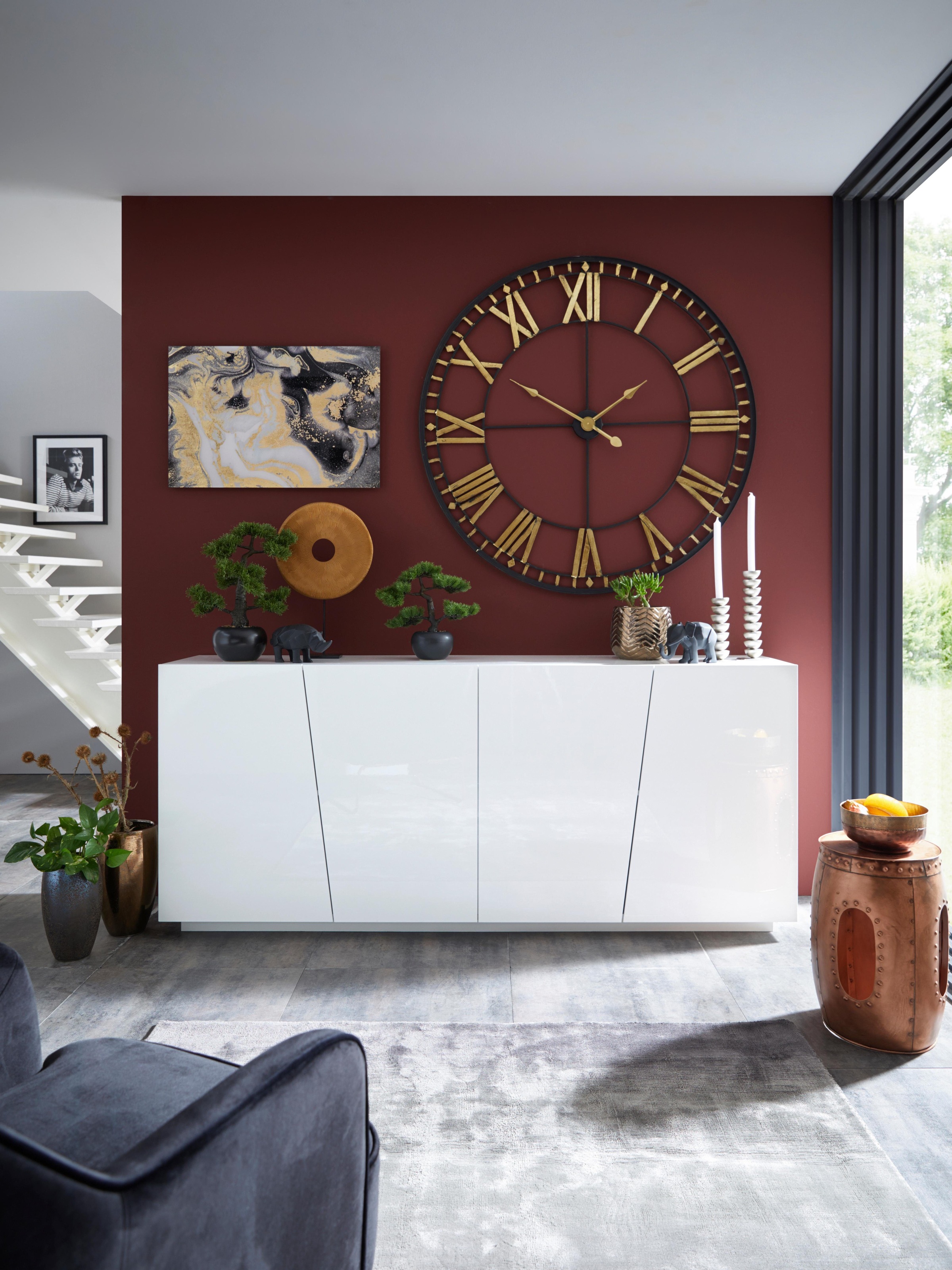INOSIGN Sideboard »Vega« Kommode mit 4 Türen, Breite 200 cm