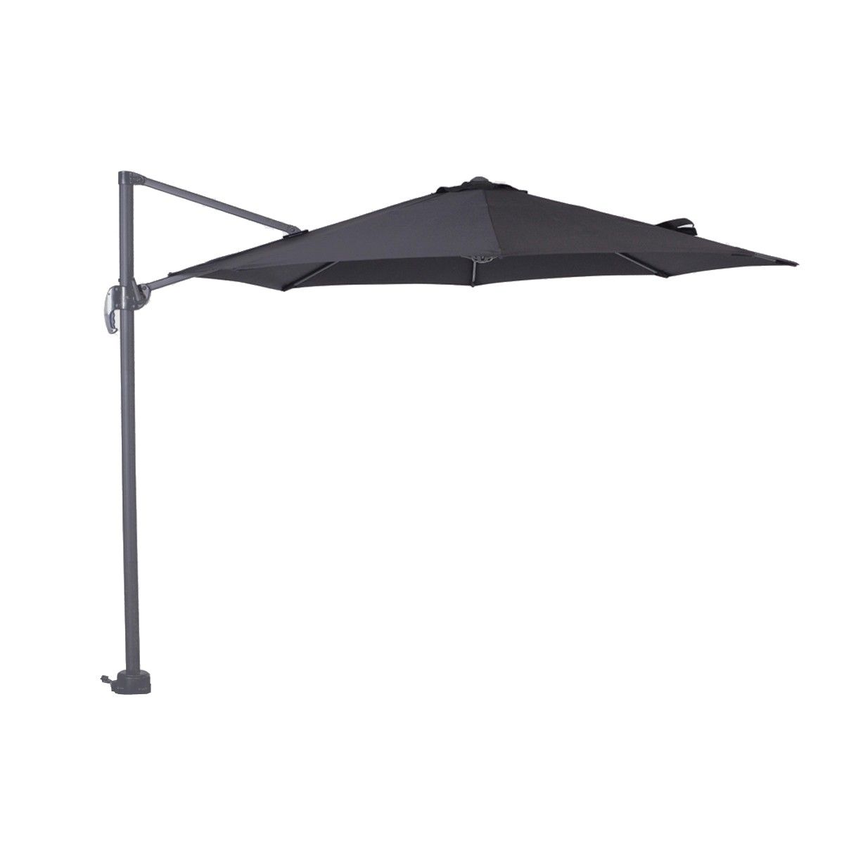 Garden Impressions Hawaii S ronde zweefparasolset - Black