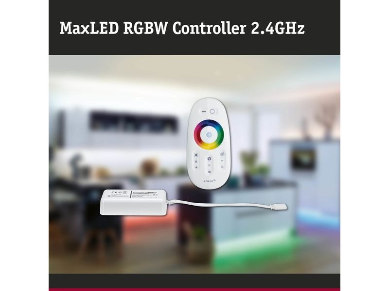 Paulmann RGB-Controller MaxLED, inkl. Fernbedienung Mehrfarbige MaxLED RGBW-Strips schalten und steuern