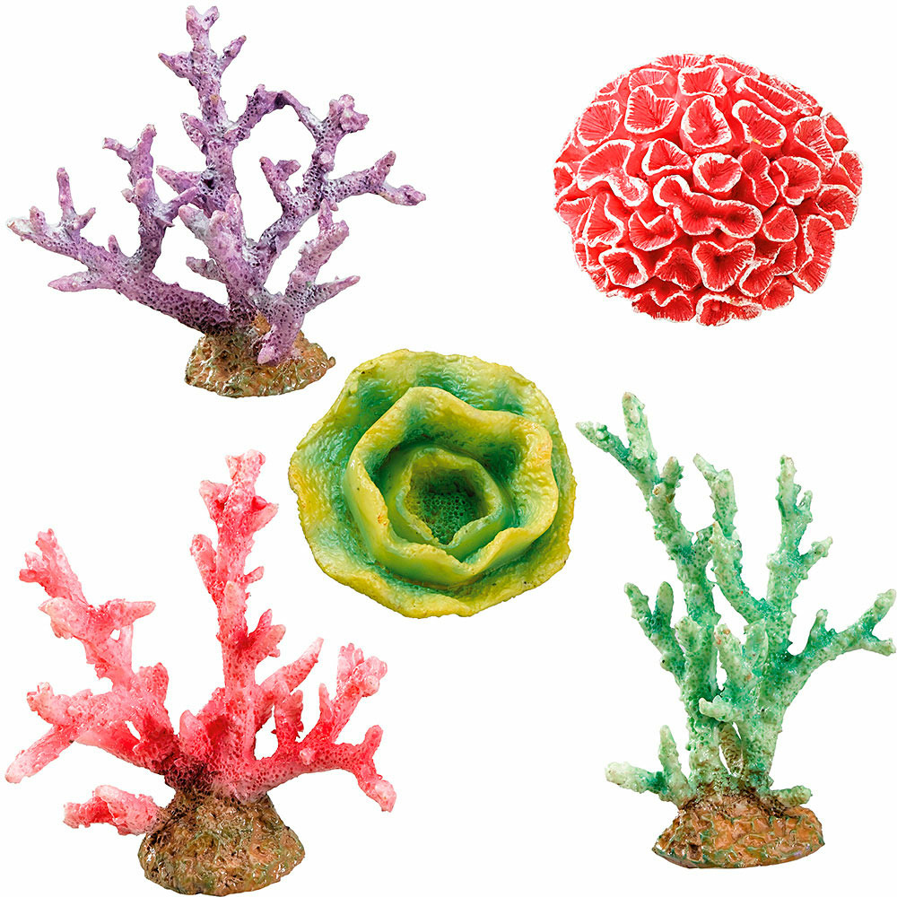 Ferplast blu 9179 mini 3 décoration résine aquariums plusieurs formes couleurs