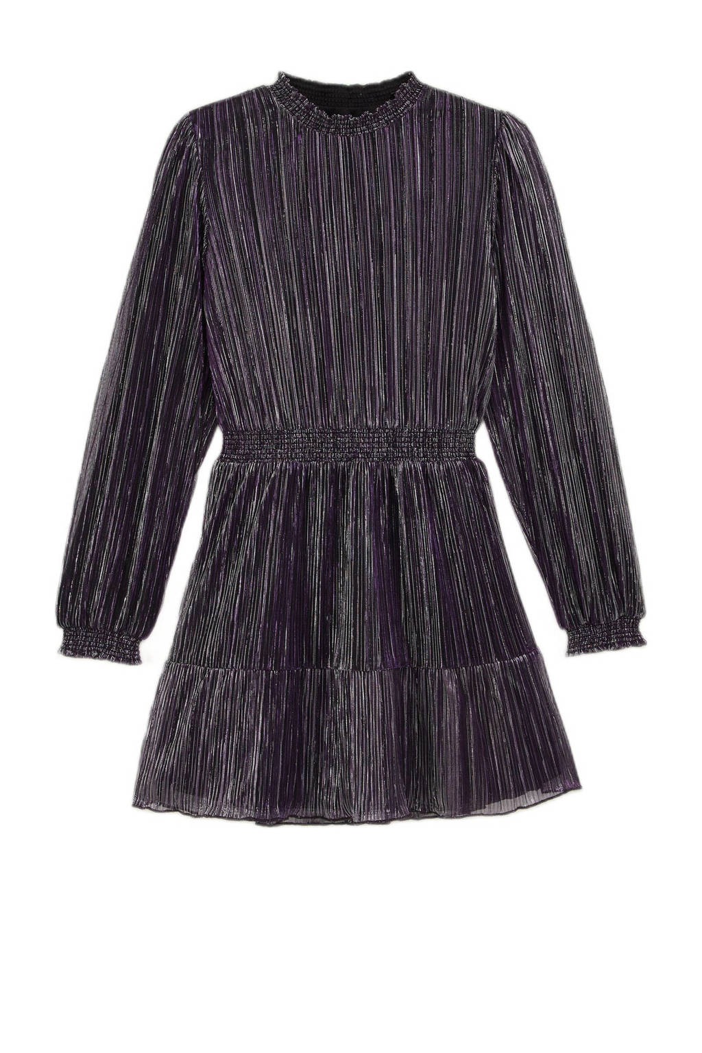 WE Fashion jurk purple flower