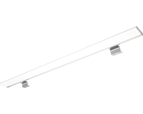 3-delige badkamermeubelset Pelipal xpressline 4010 BxHxD 144 x 200 x 49,5 cm, fronten hoogglans wit, met witte keramische wastafel en keramische spoelbak, badmeubel, spiegelkast met LED-verlichting, chromen grepen, 4010.1400109 40101400109