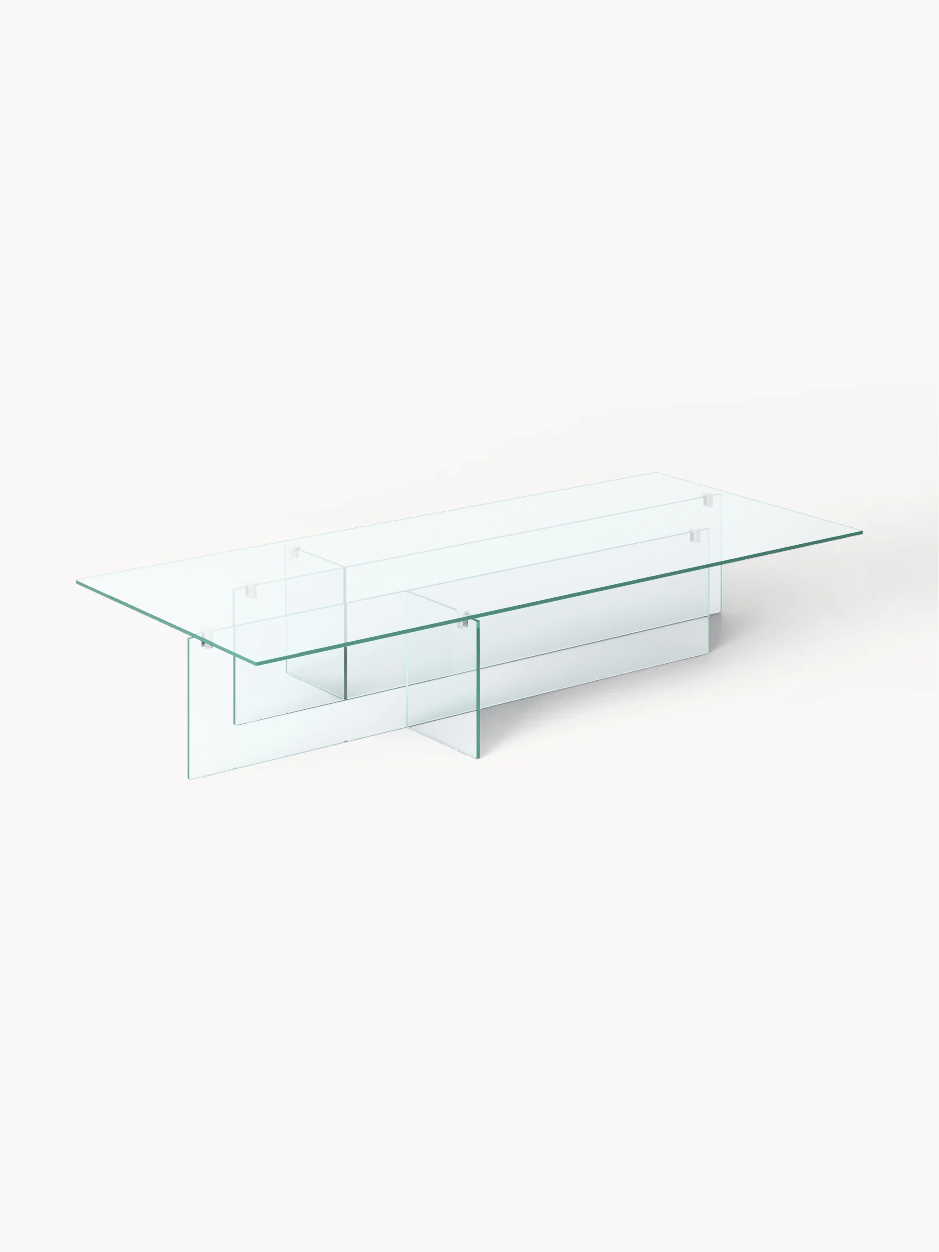 Grote glazen salontafel Anouk, B 160 cm