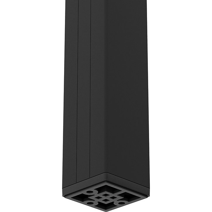 Poteau Alara noir aluminium h.225 cm GoodHome