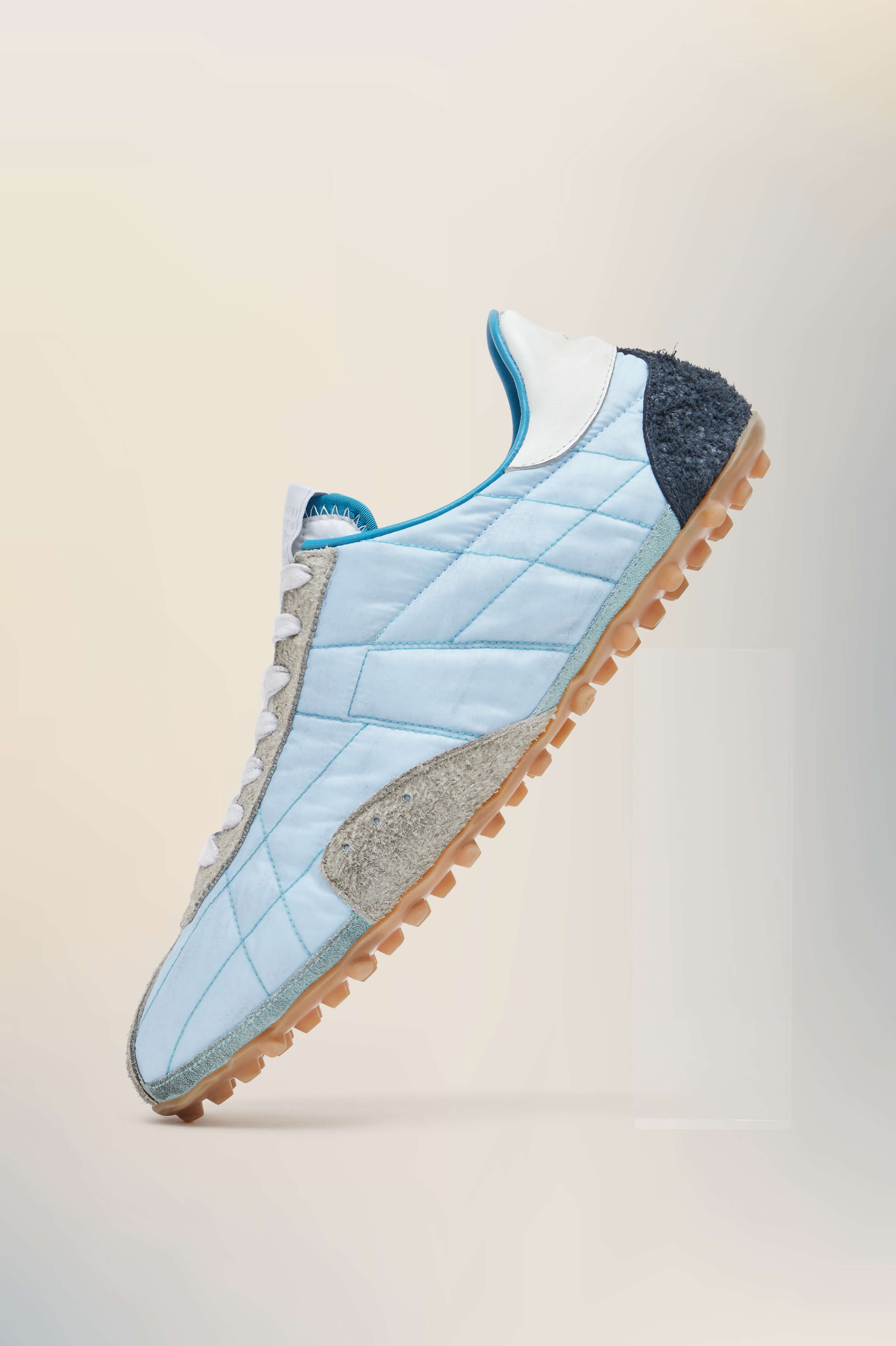 Baskets Sprinters gris pour homme Bleu et blanc