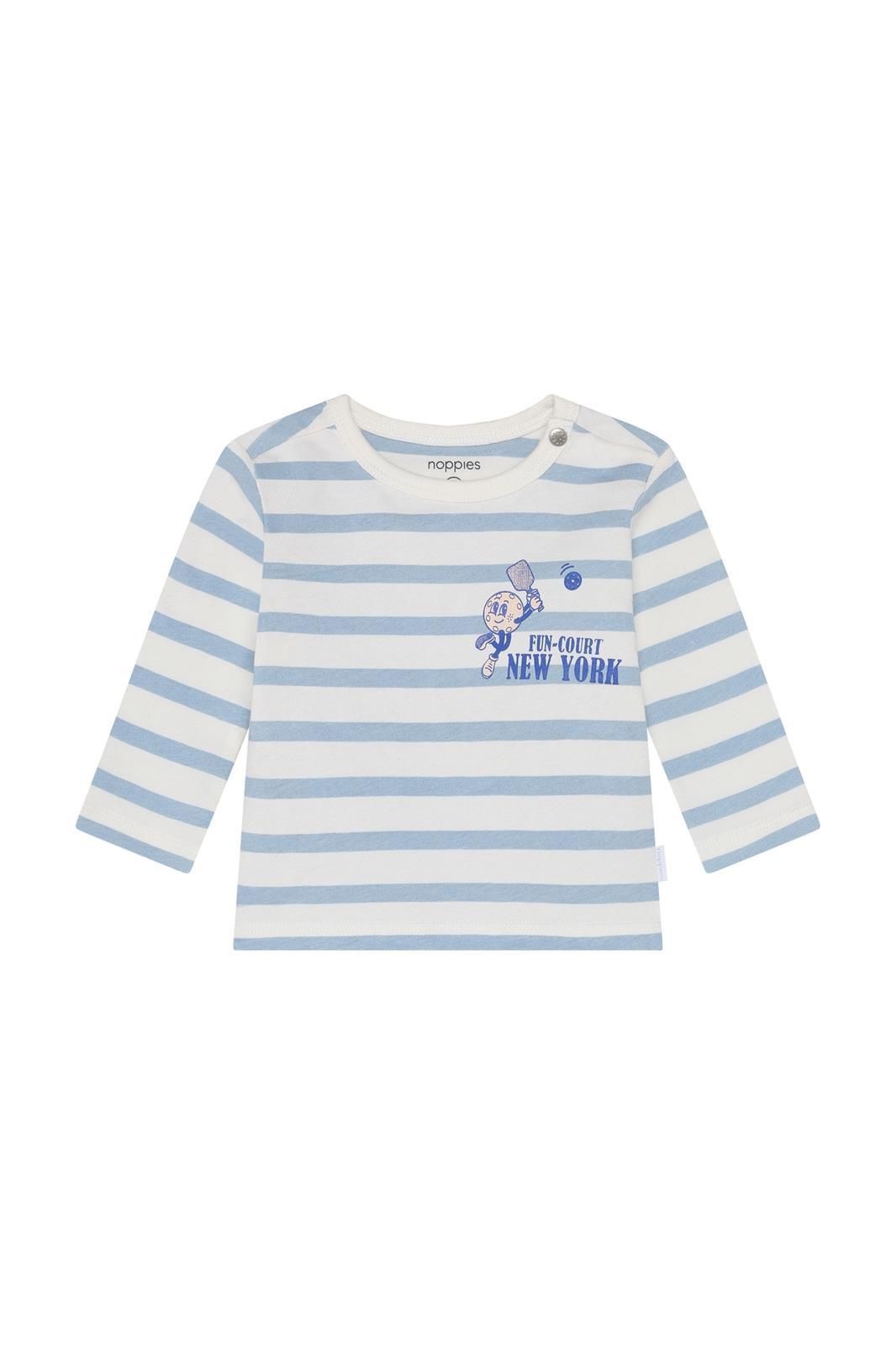 Noppies Baby Longsleeve stripe - Dusty Blue