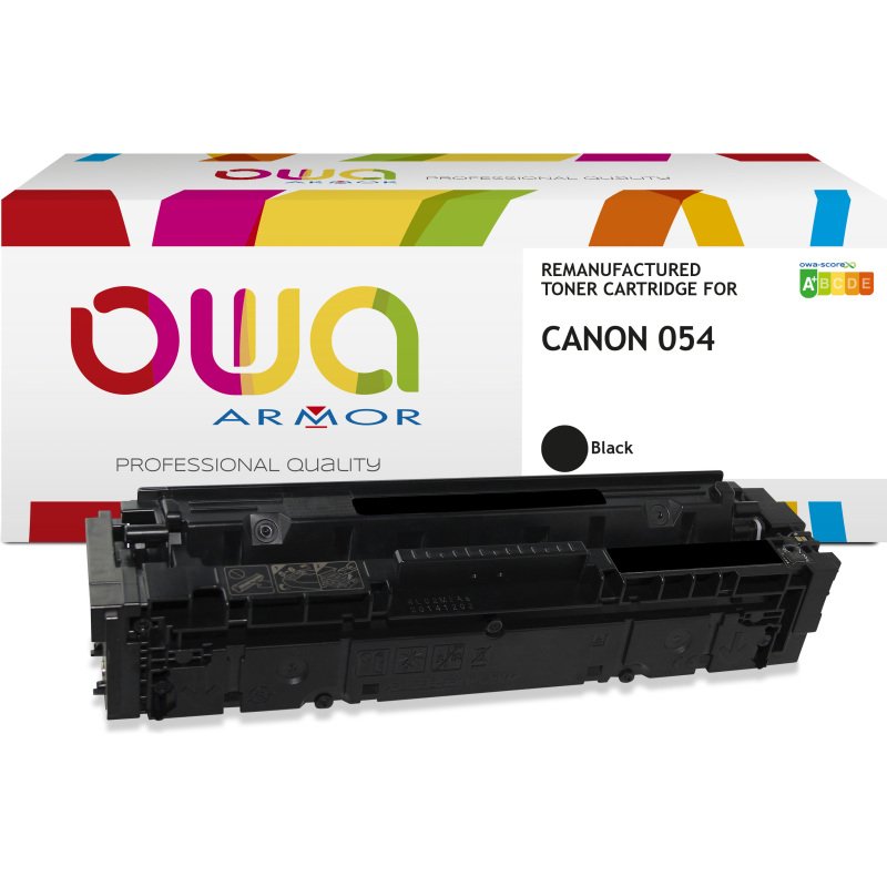 Toner remanufacturé OWA - standard - Noir - pour CANON 054