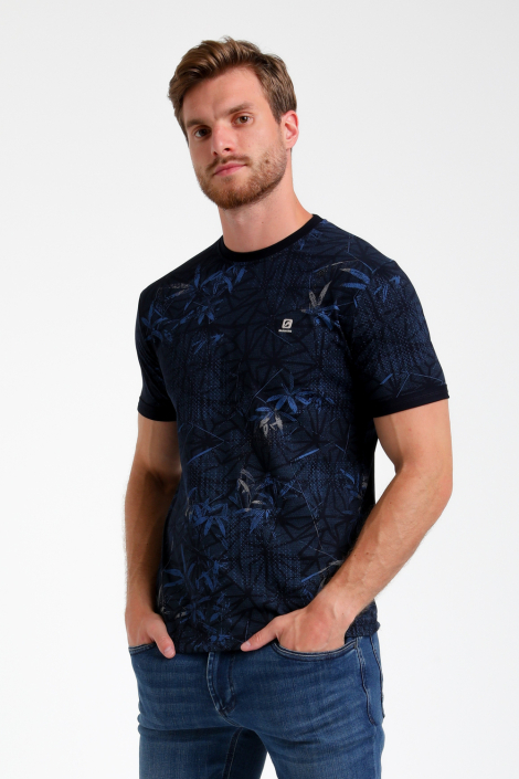 Gabbiano blauwe heren t-shirt
