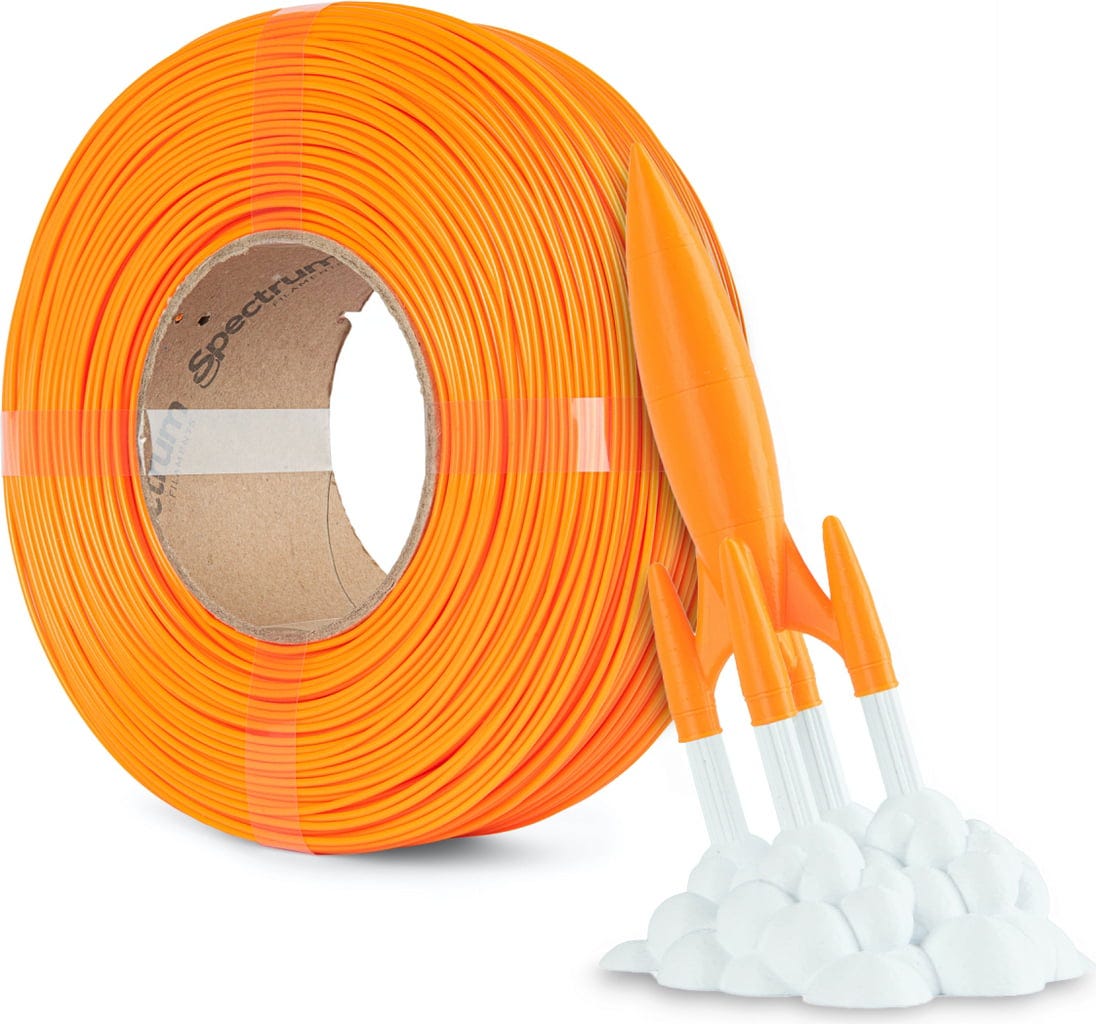 Spectrum  ReFill Premium PLA High Speed Lion Orange, 1,75 mm / 1000 g    PLA ohne Spule für den Hochgeschwindigkeitsdruck in Lion Orange