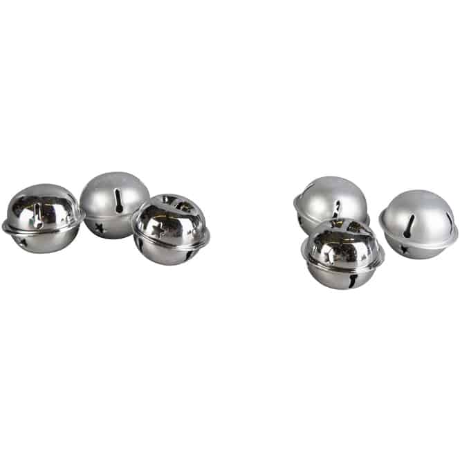 Streudeko - Glöckchen - Ø = 4 cm - 6 Stück - 1 Set