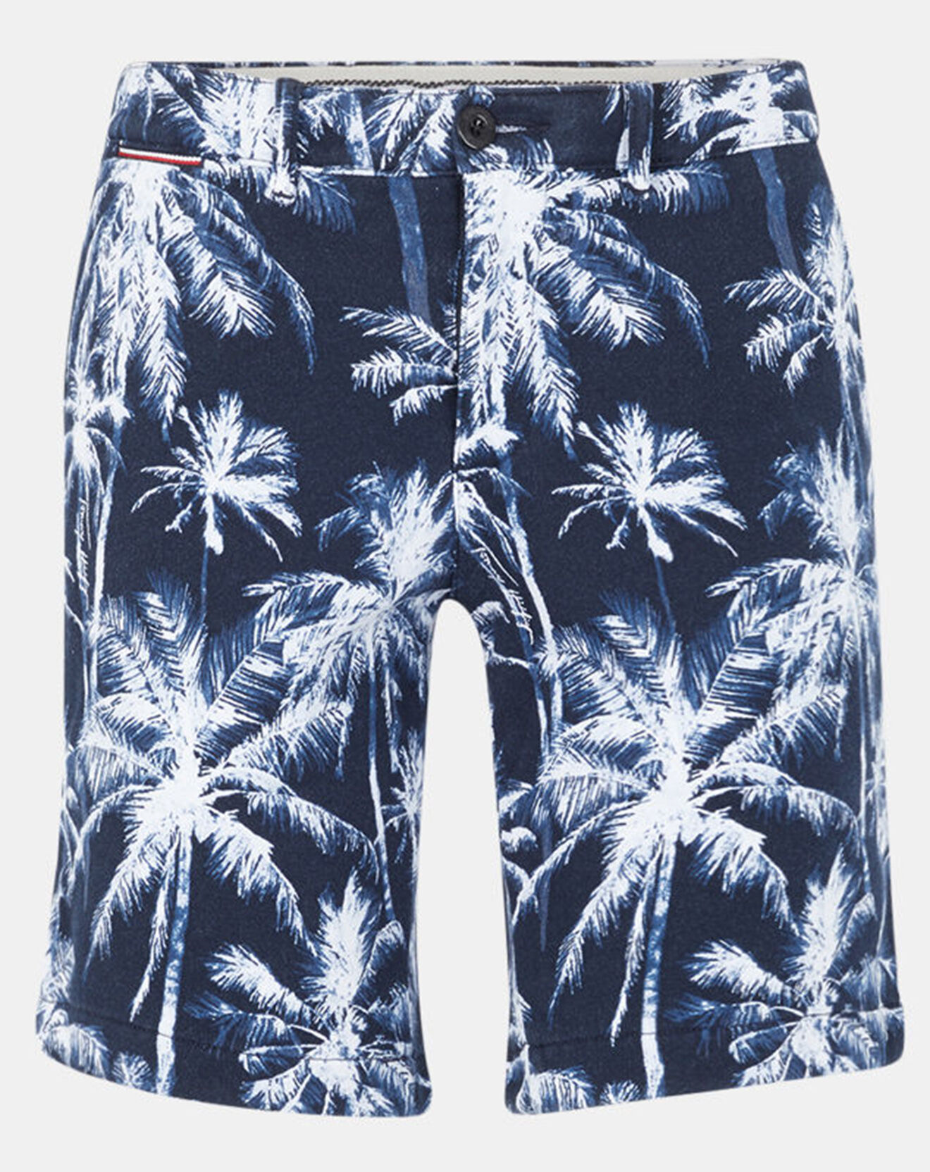 Tommy Hilfiger Bermuda 100% Coton Bio Brooklyn Palm bleu marine