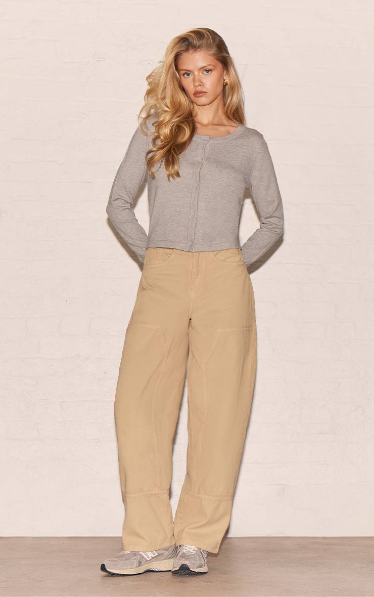 Sable Jean À Détails De Coutures Style Charpentier
