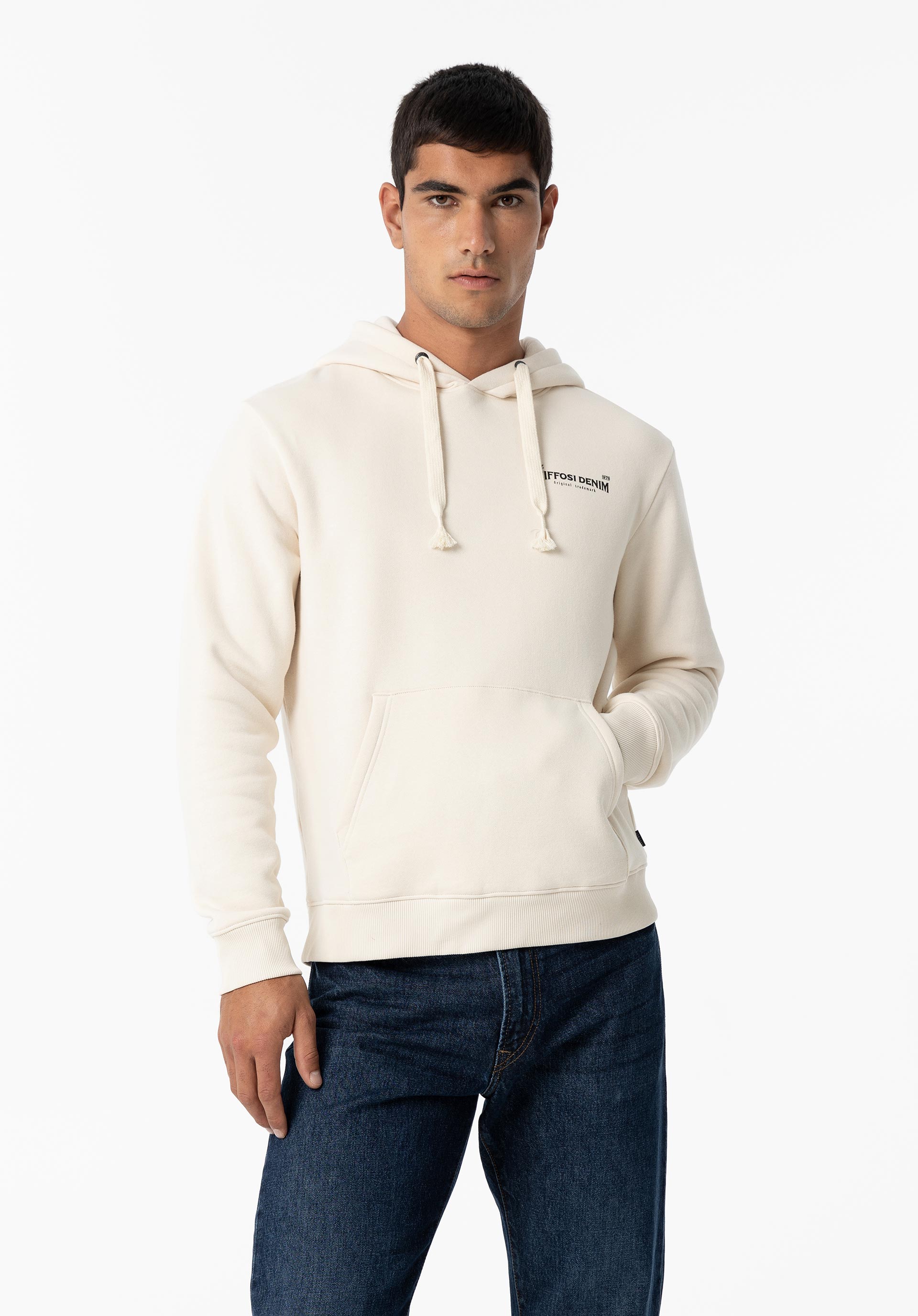 Hoodie com Estampado nas Costas