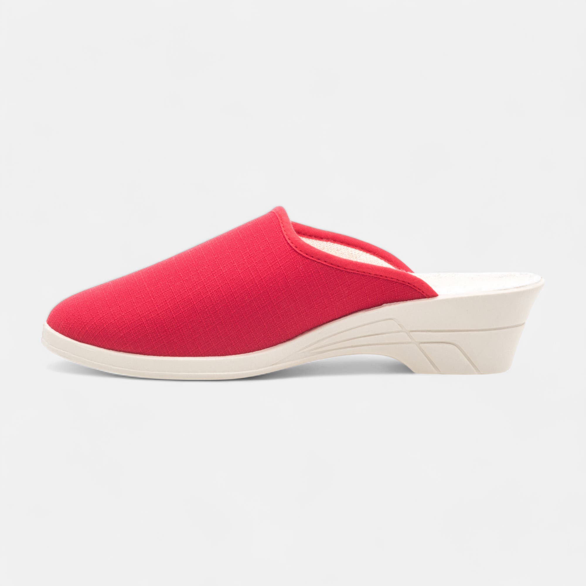 Pantoufles sabots Femme rouge