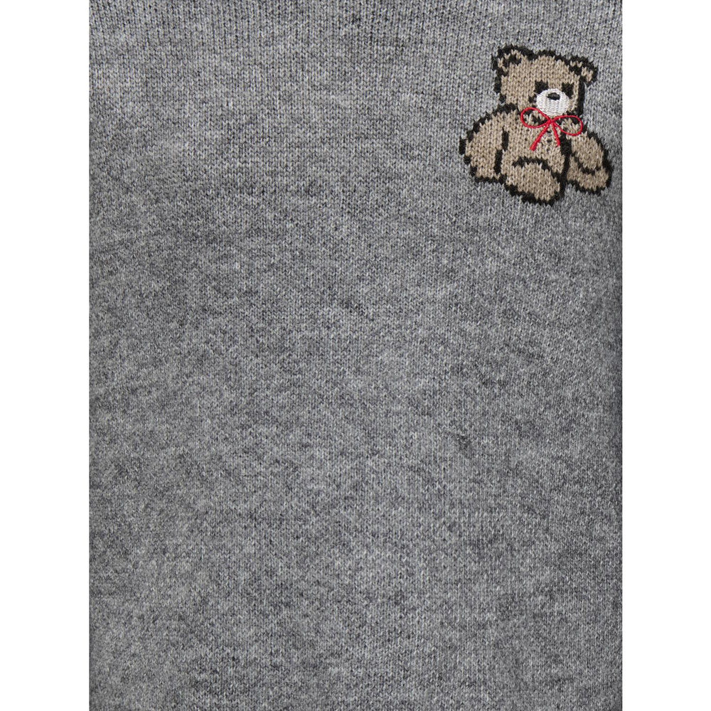 Køb kids ONLY Medium Grey Melange Teddy Kogteddy L/S Pullover Knt Noos