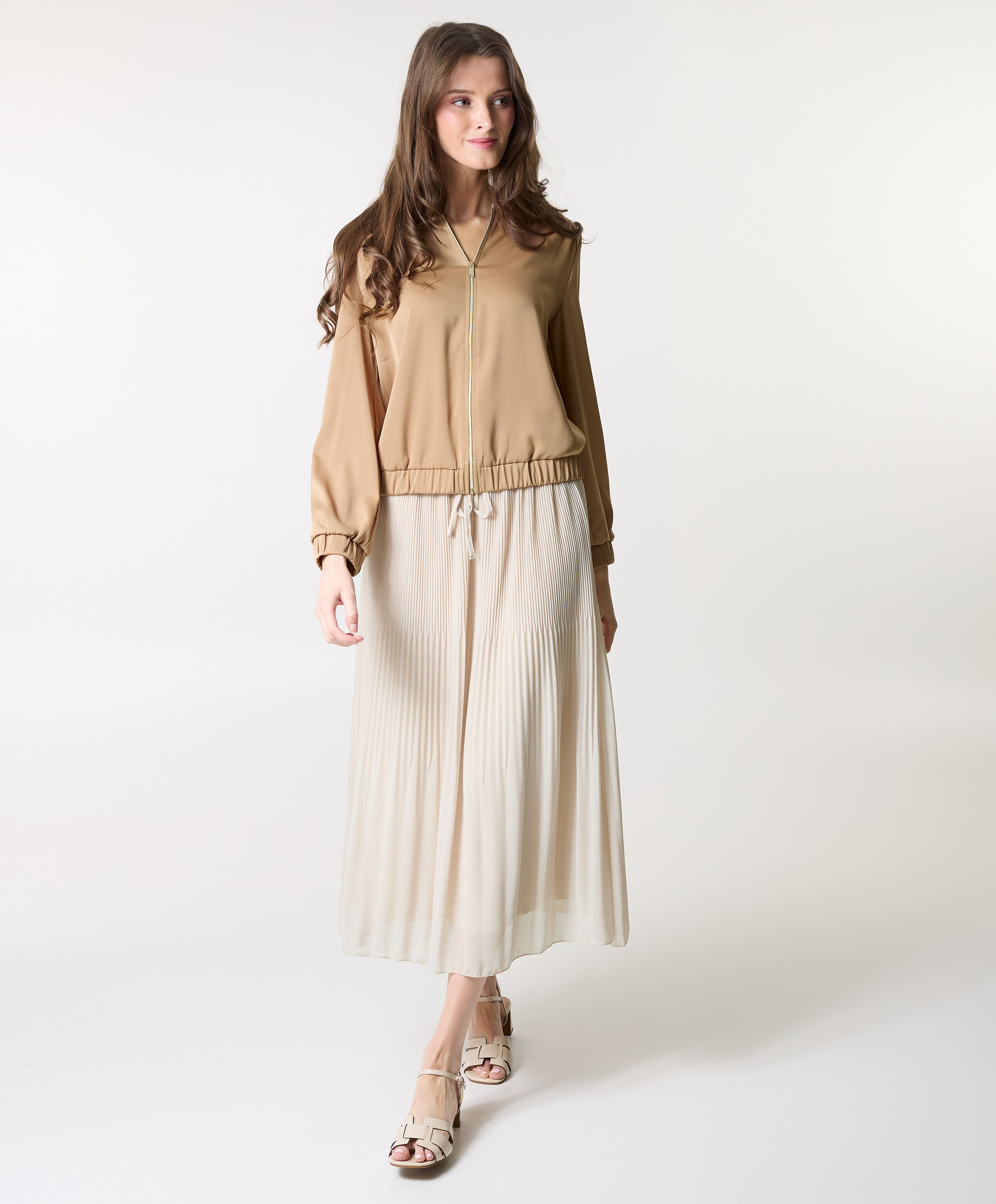Frank Walder Dames rok beige