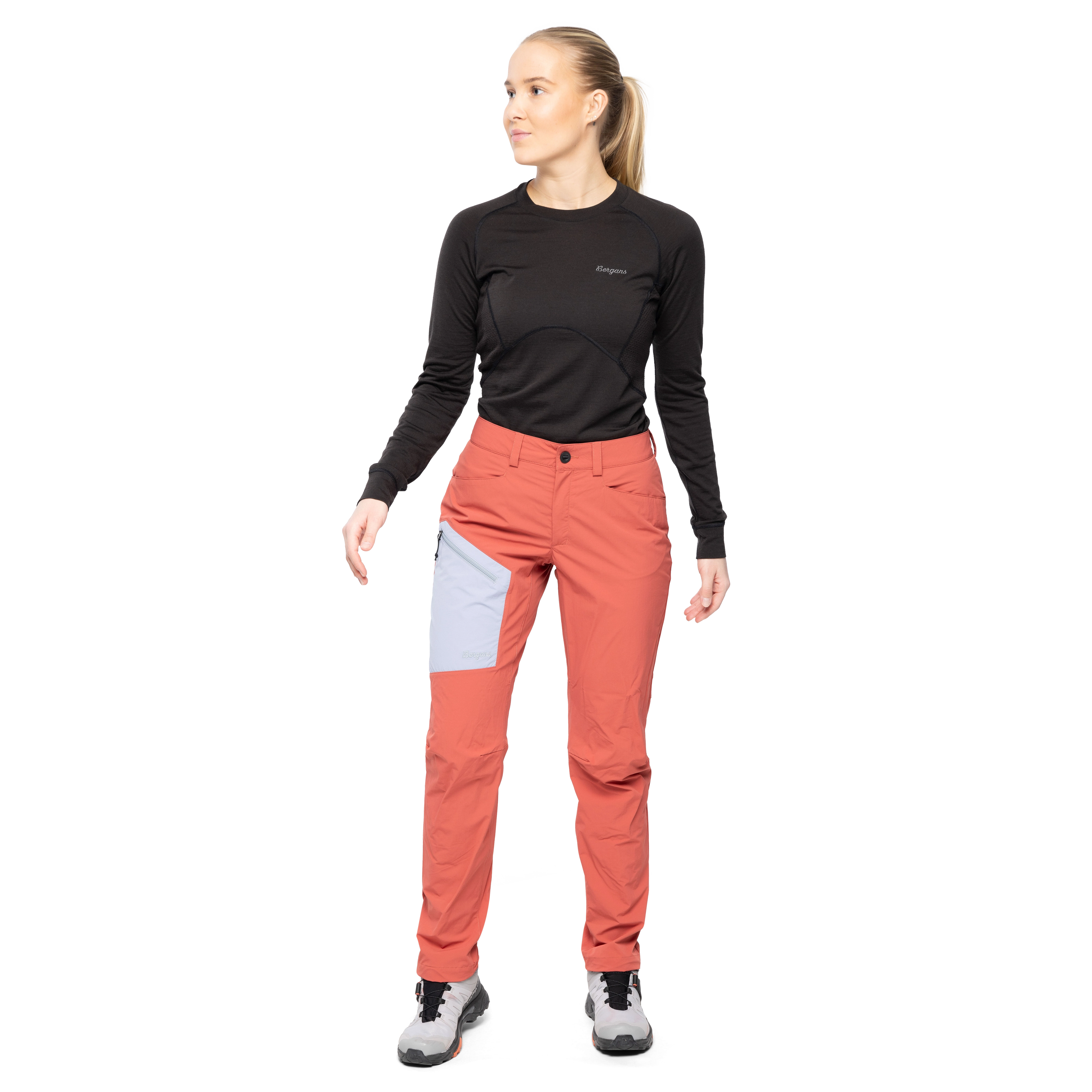 Vaagaa Light Softshell Pants Women Rusty Dust / Husky Blue