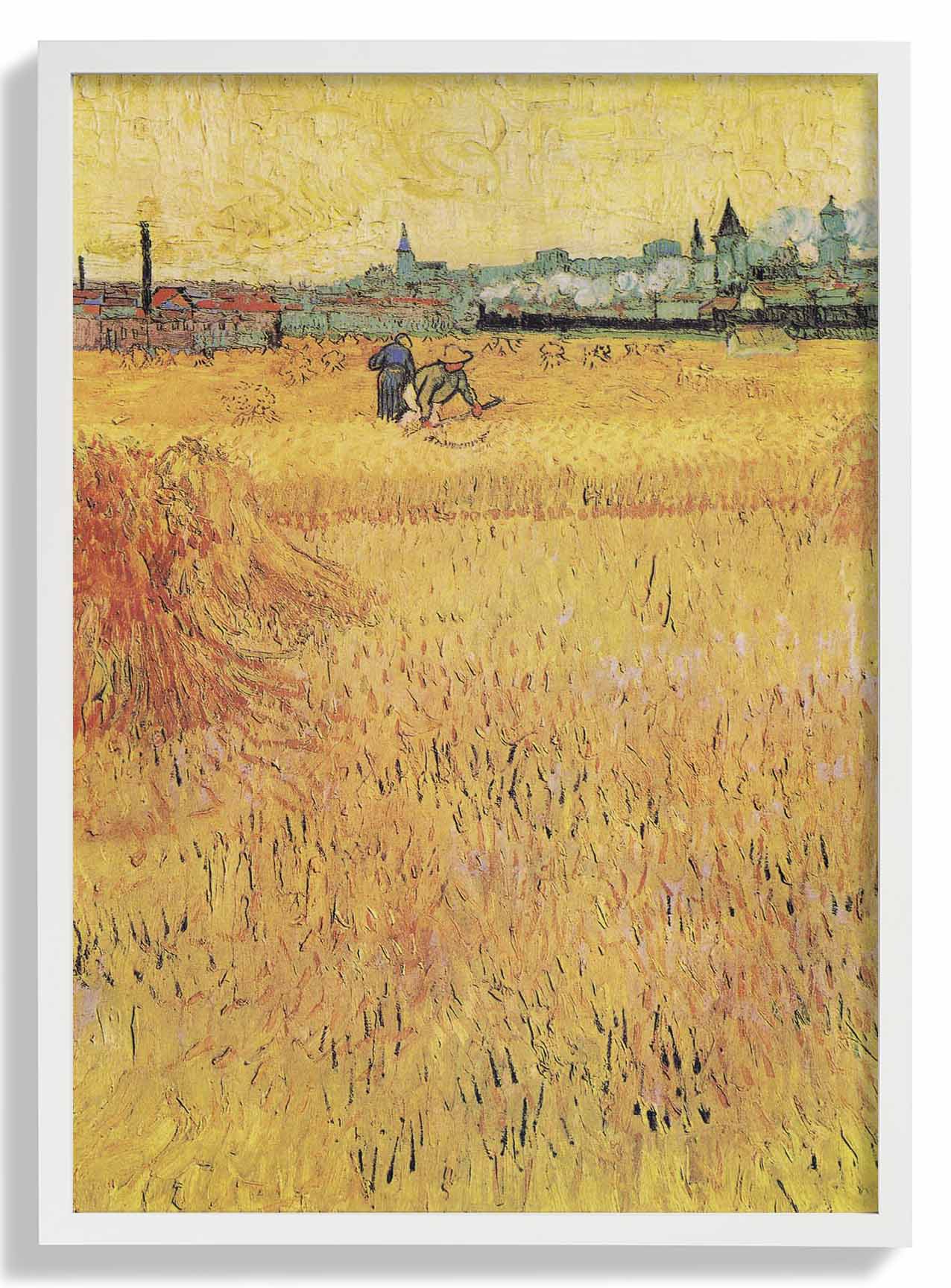 Weizenfeld mit Blick auf Arles von Van Gogh