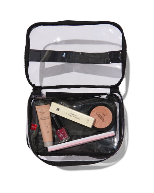 beautycase avec organiseur transparent 17x25x15