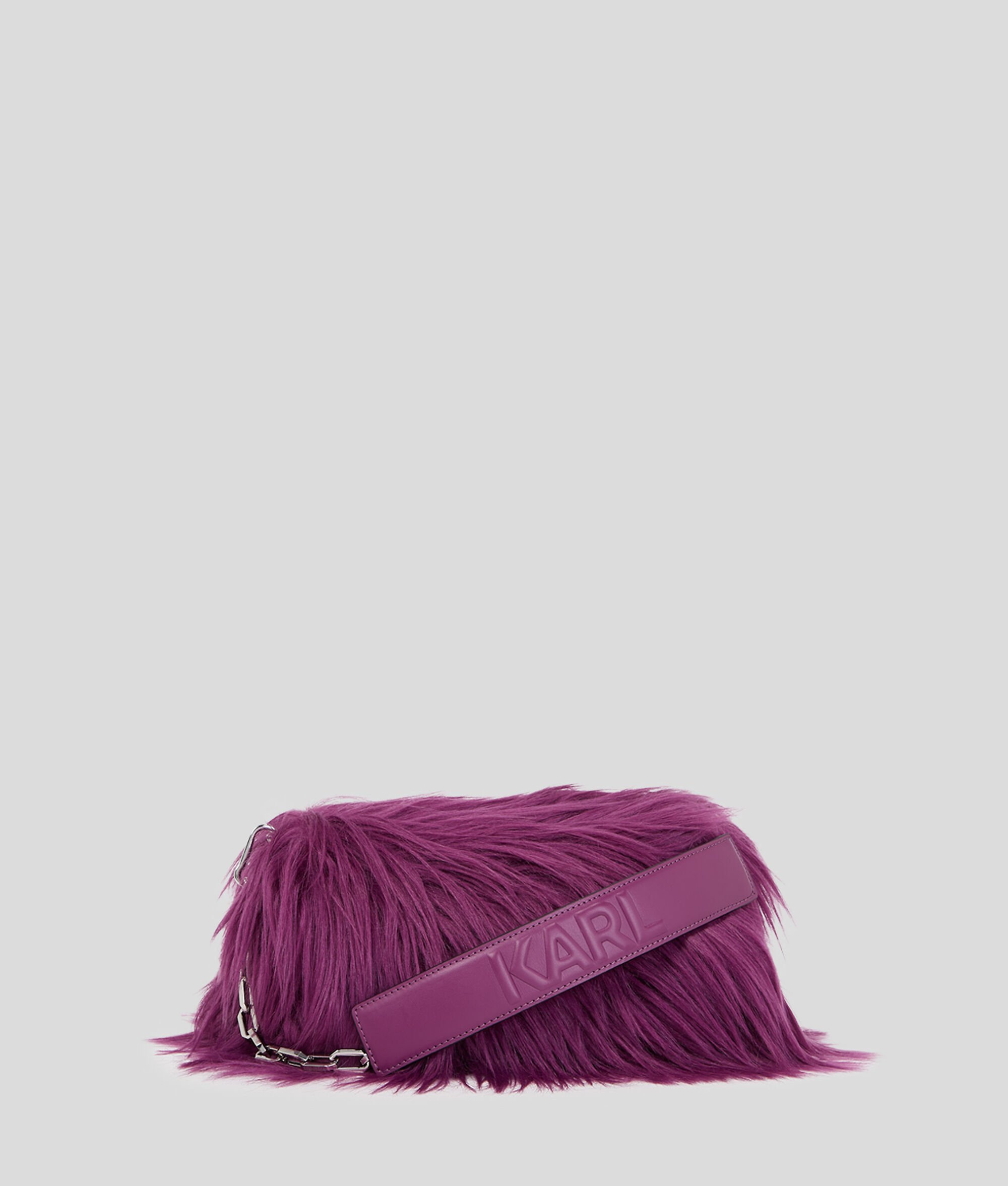 SAC SOUPLE PORTÉ ÉPAULE EN FAUSSE FOURRURE K/SIGNATURE