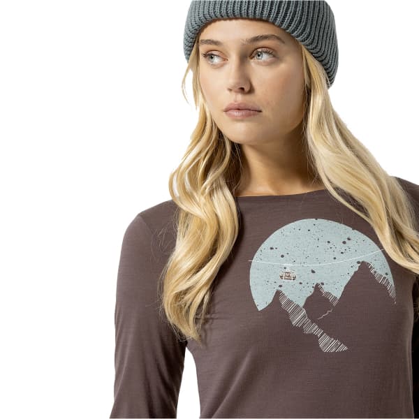 T-shirt randonnée SUPER.NATURAL W GONDOLA LS RAISIN/VARIOUS