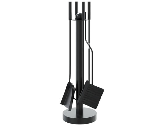 VIDAXL - Accessoires cheminée Set d’outils de cheminée 5 pcs 18x56 cm acier