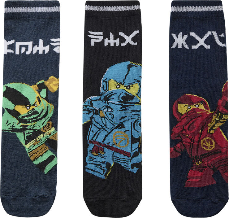 LEGO kidswear-LEGO børnetøj LWARIS 613 - 3-PACK SOCKS Blå