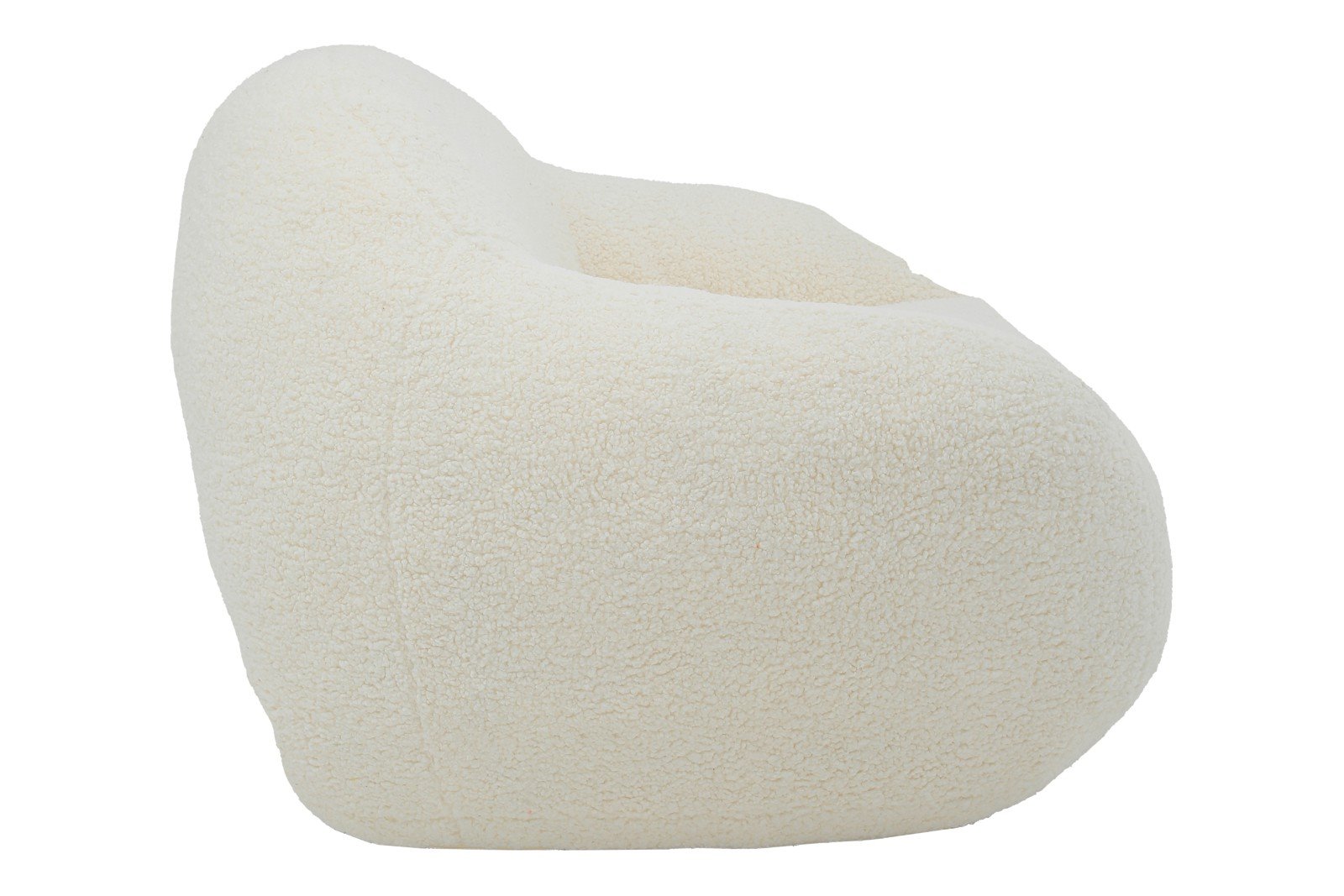 Comfy stol stor Tekstil Glore Hvit