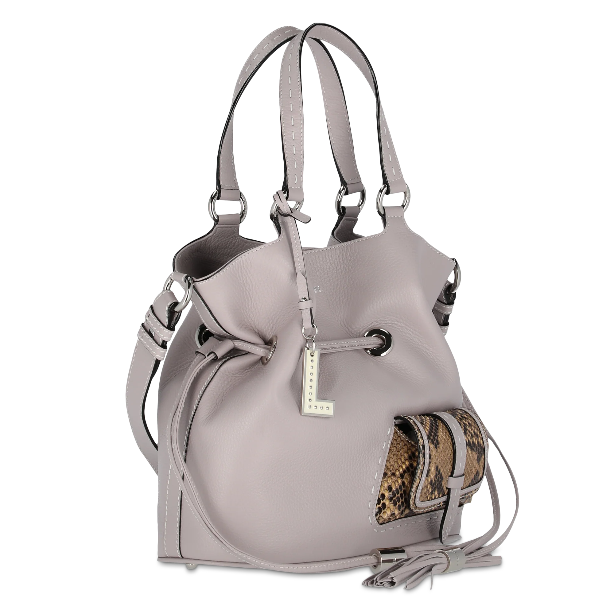 Sac seau Premier Flirt de Lancel-Multico Gris Mauve