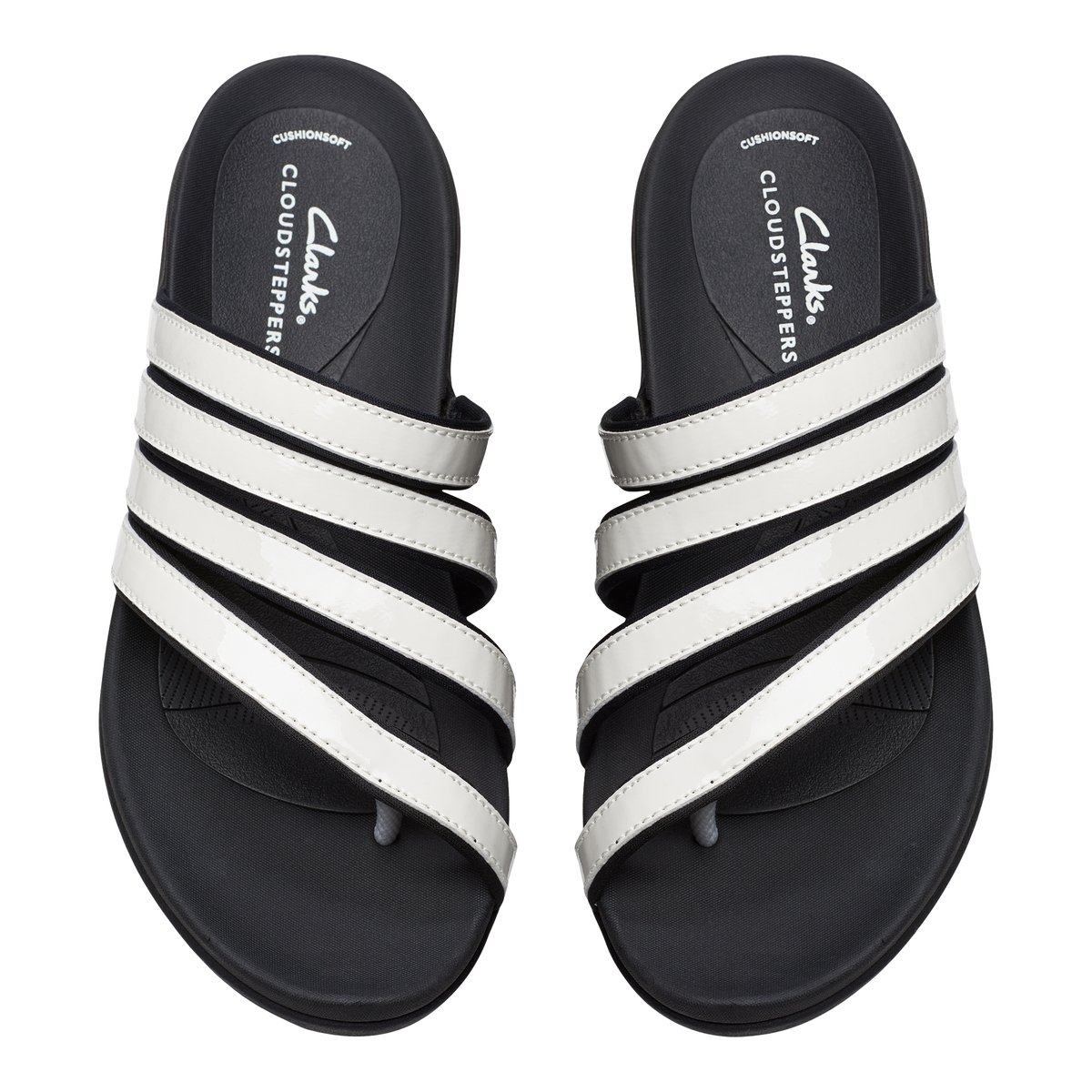 CLARKS-Glide_h_iris-Sandale athlétique - Talon plat - Blanc