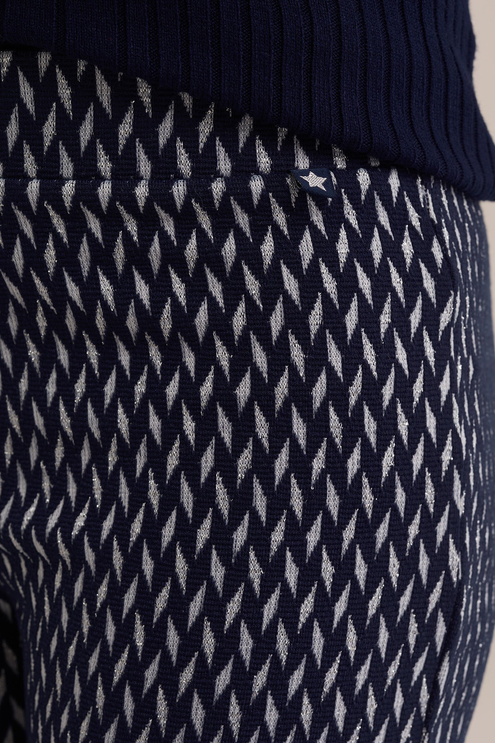 Meisjes flared legging met dessin WE Fashion Donkerblauw