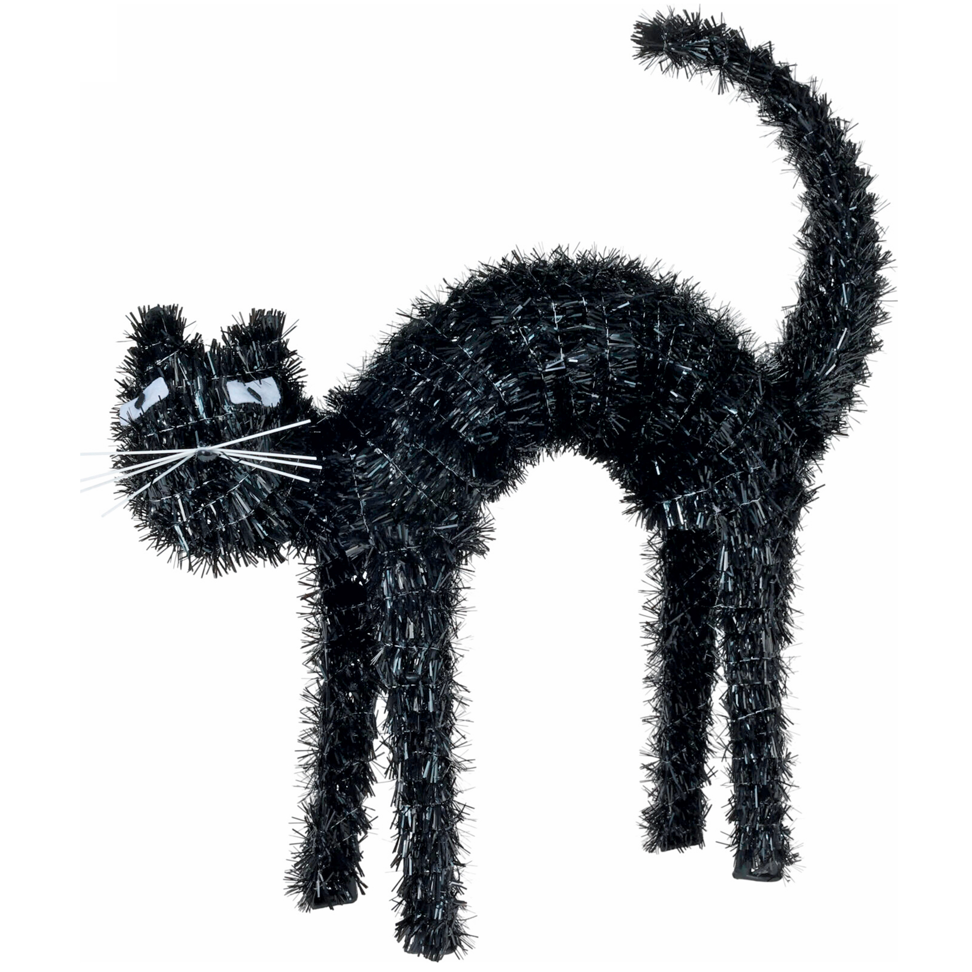 Deko-Katze - schwarz - Halloween