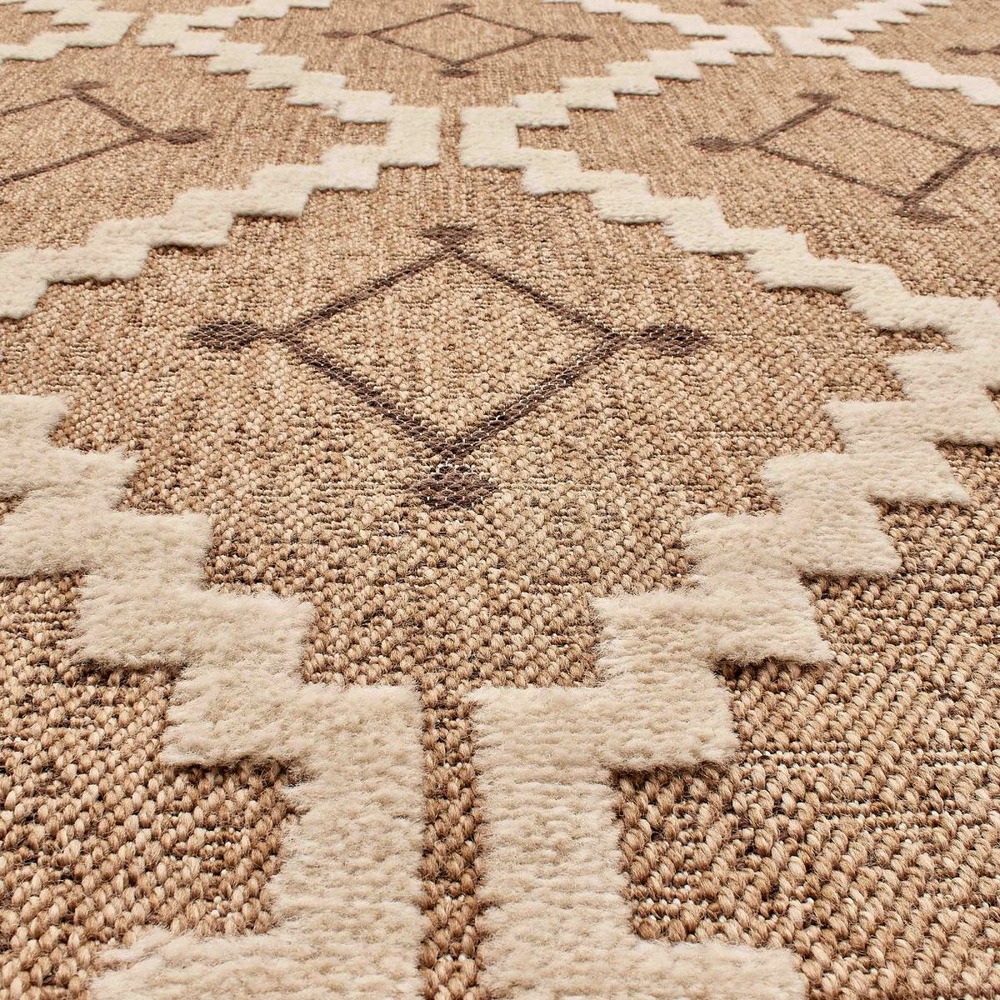 Tapis extérieur marron 120x170 cm