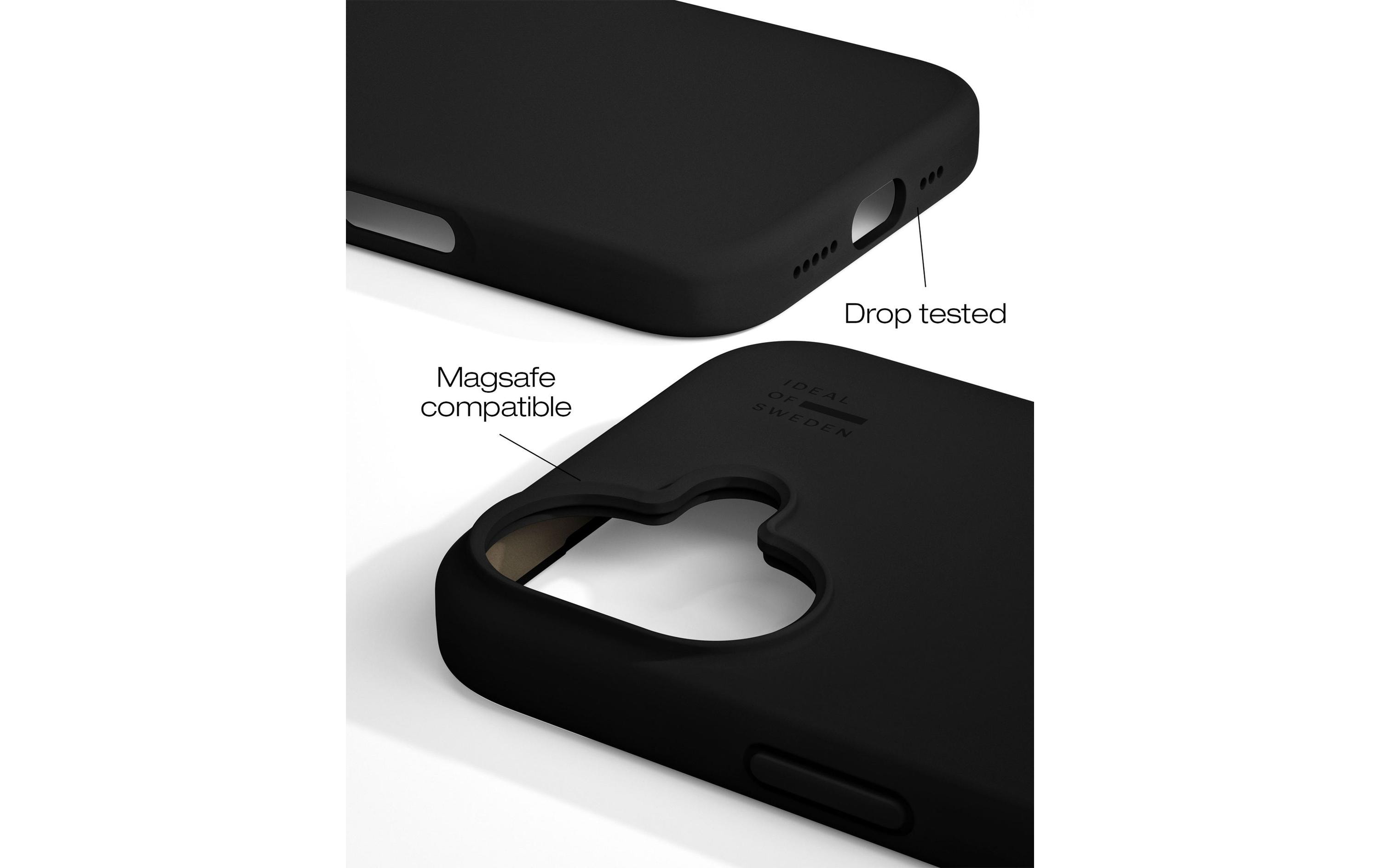 Back Cover Silicone iPhone 16 Plus SchwarzBackcover für das Apple iPhone 16 Plus