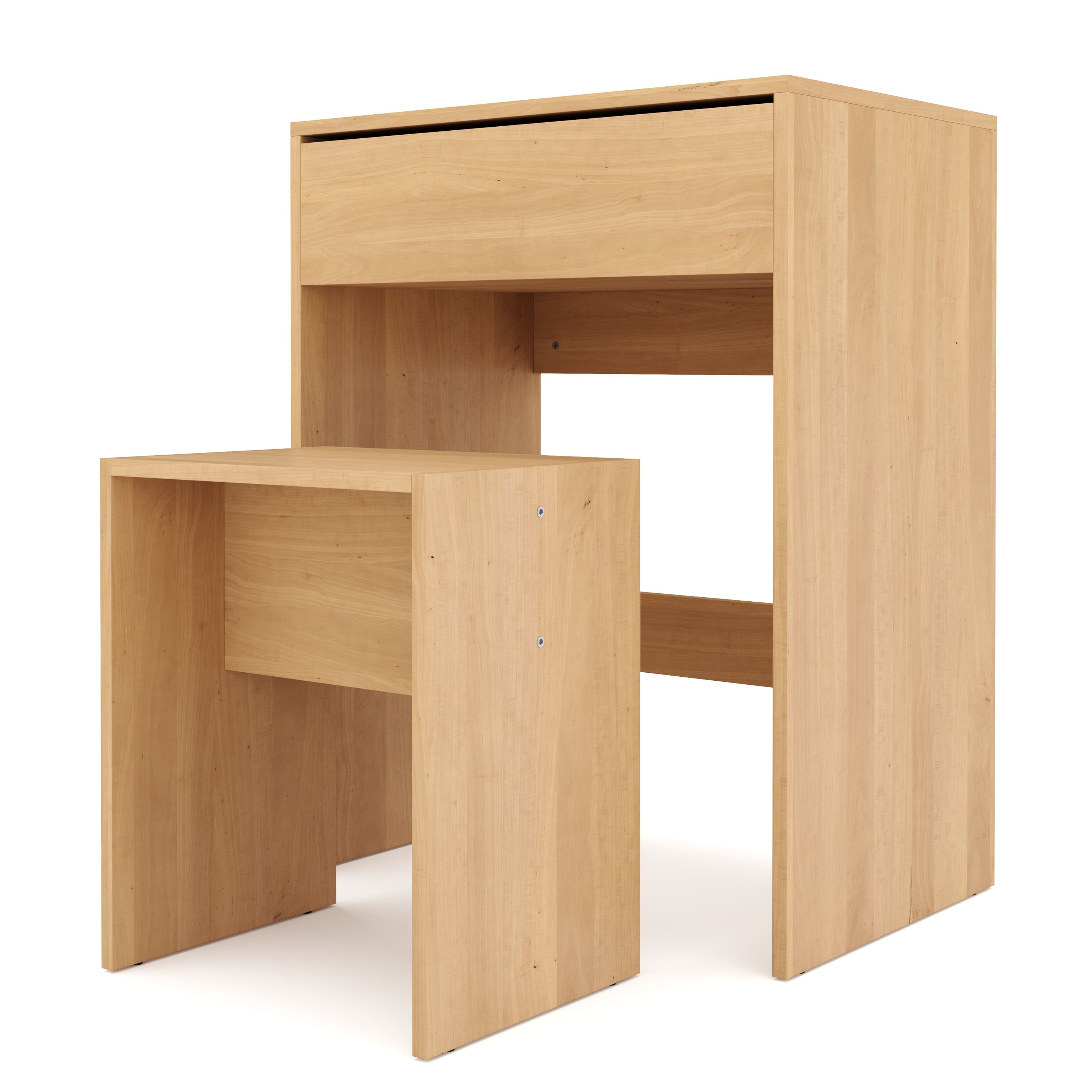 Schminktisch mit Hocker SUSAN braun