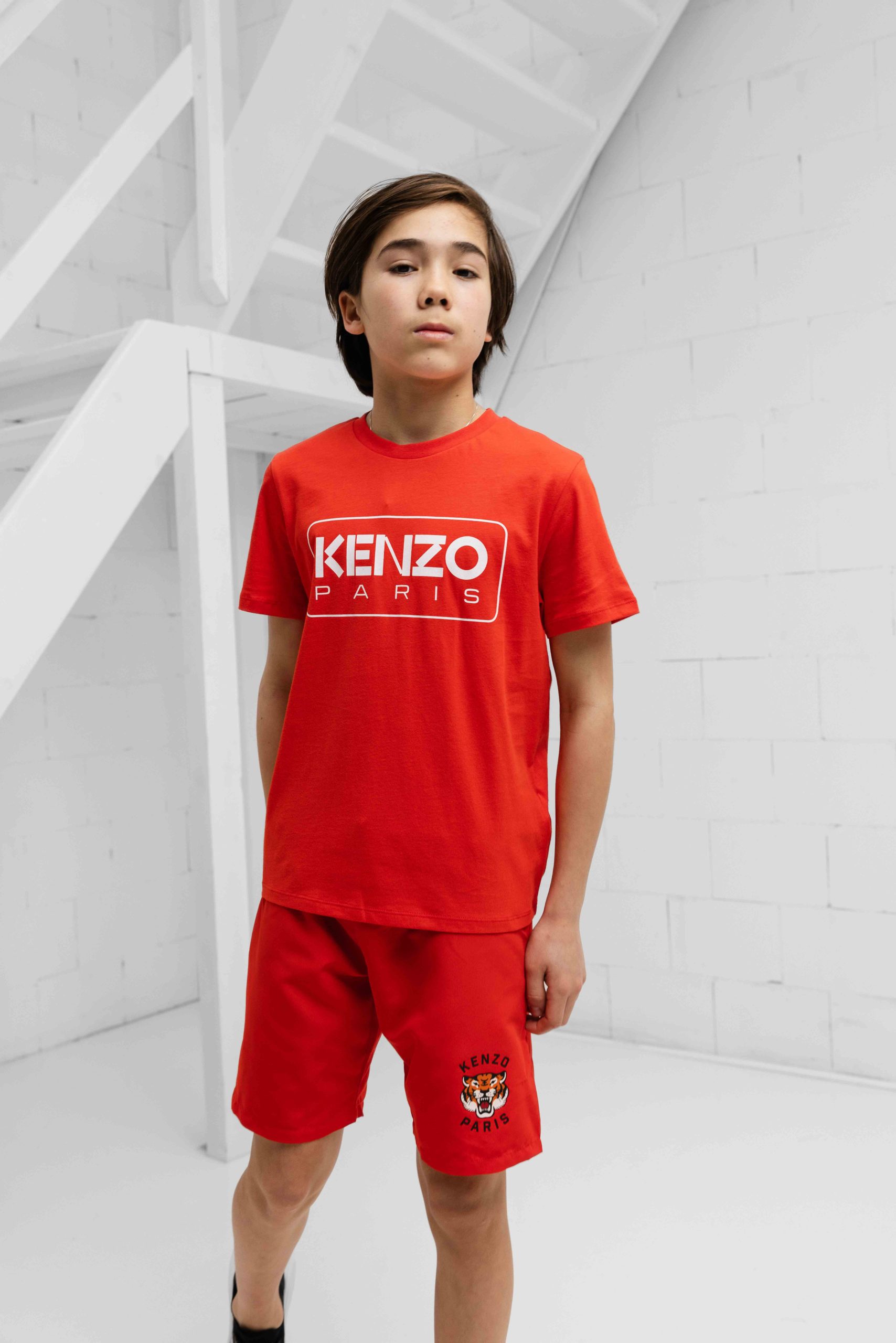Kenzo Logo T-Shirt Kids Rood