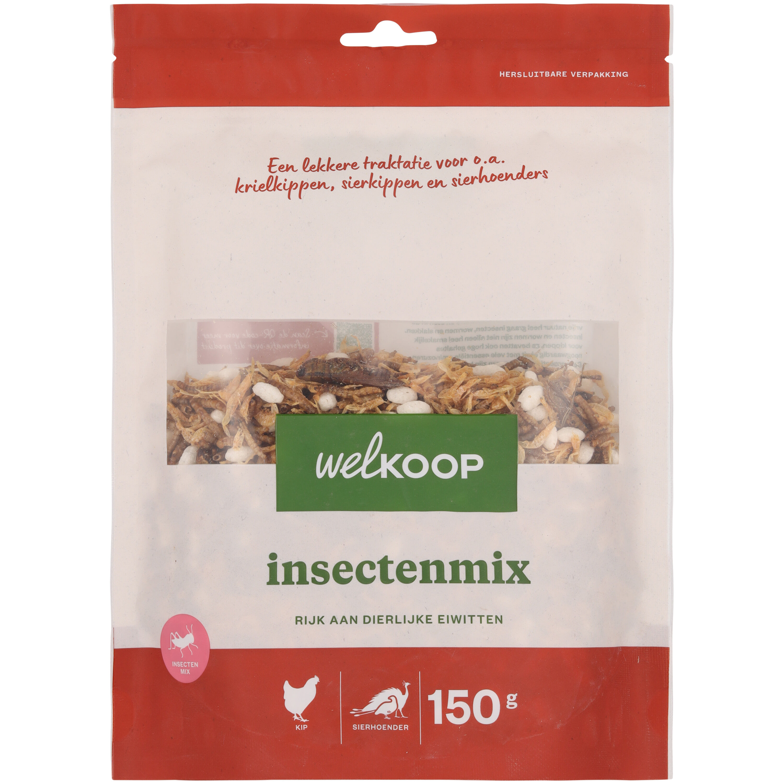 Welkoop Insectenmix - Kippensnack - 150 Gram