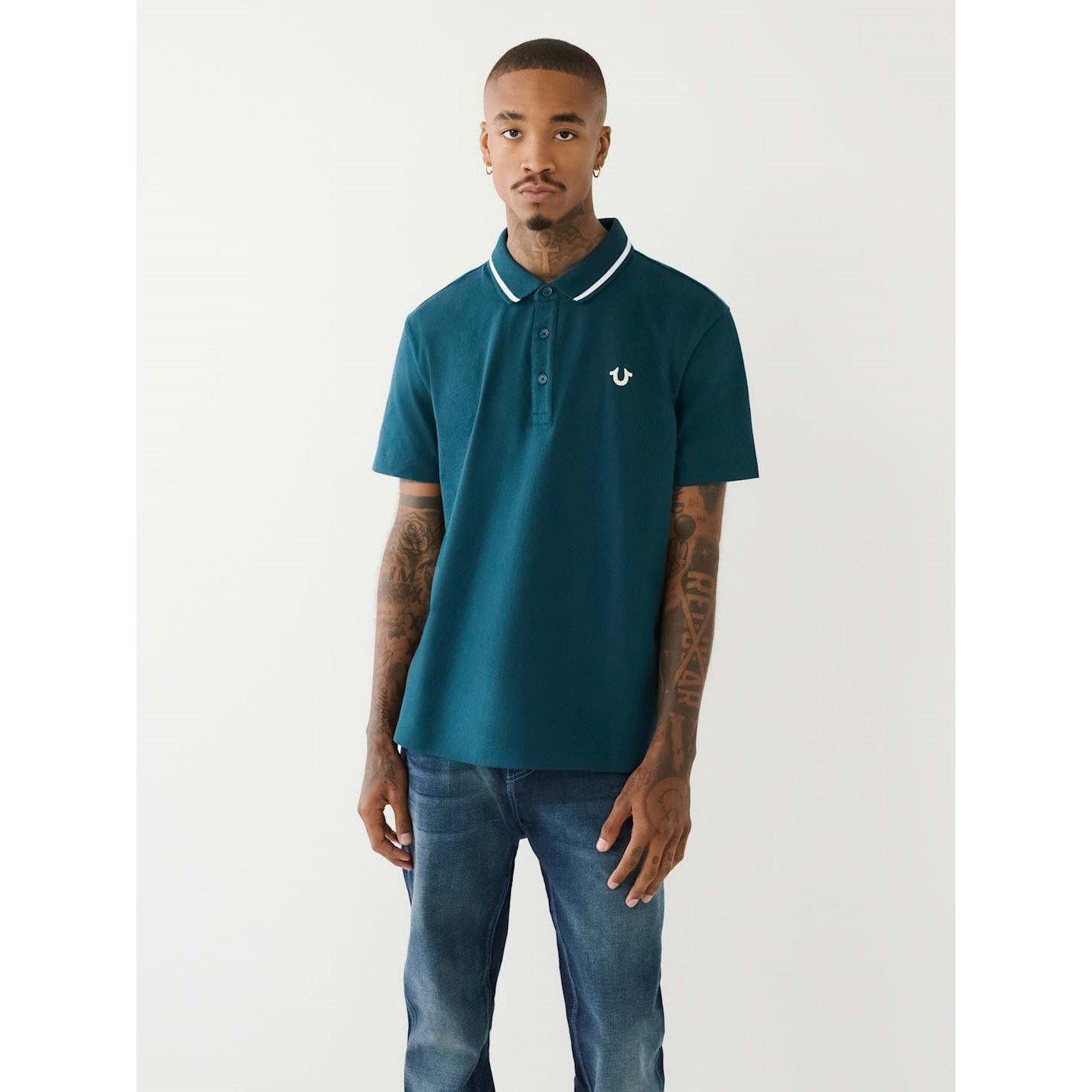 True Religion TR Logo Polo Shirt Mens